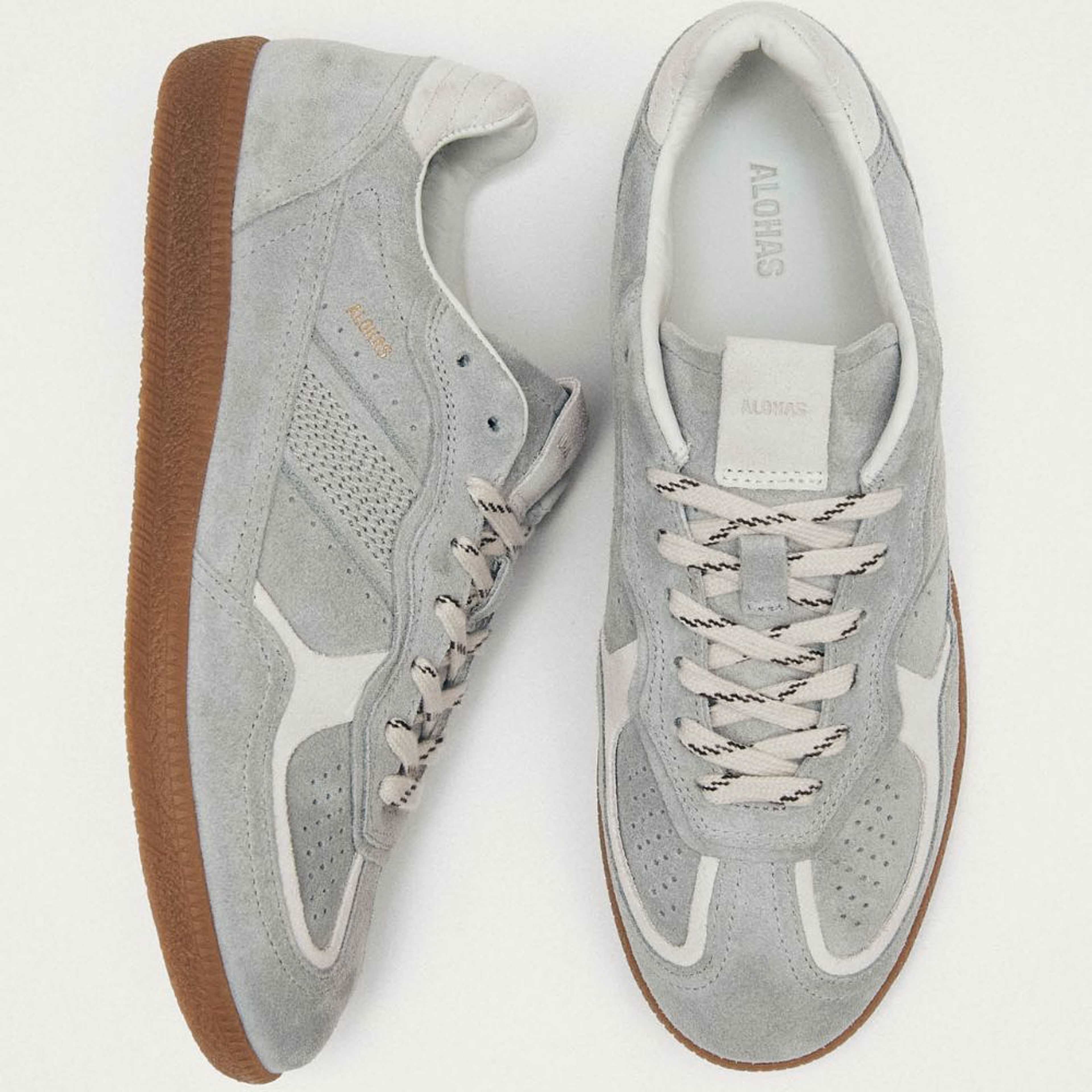 Tb.490 Rife Grey Leather Sneakers