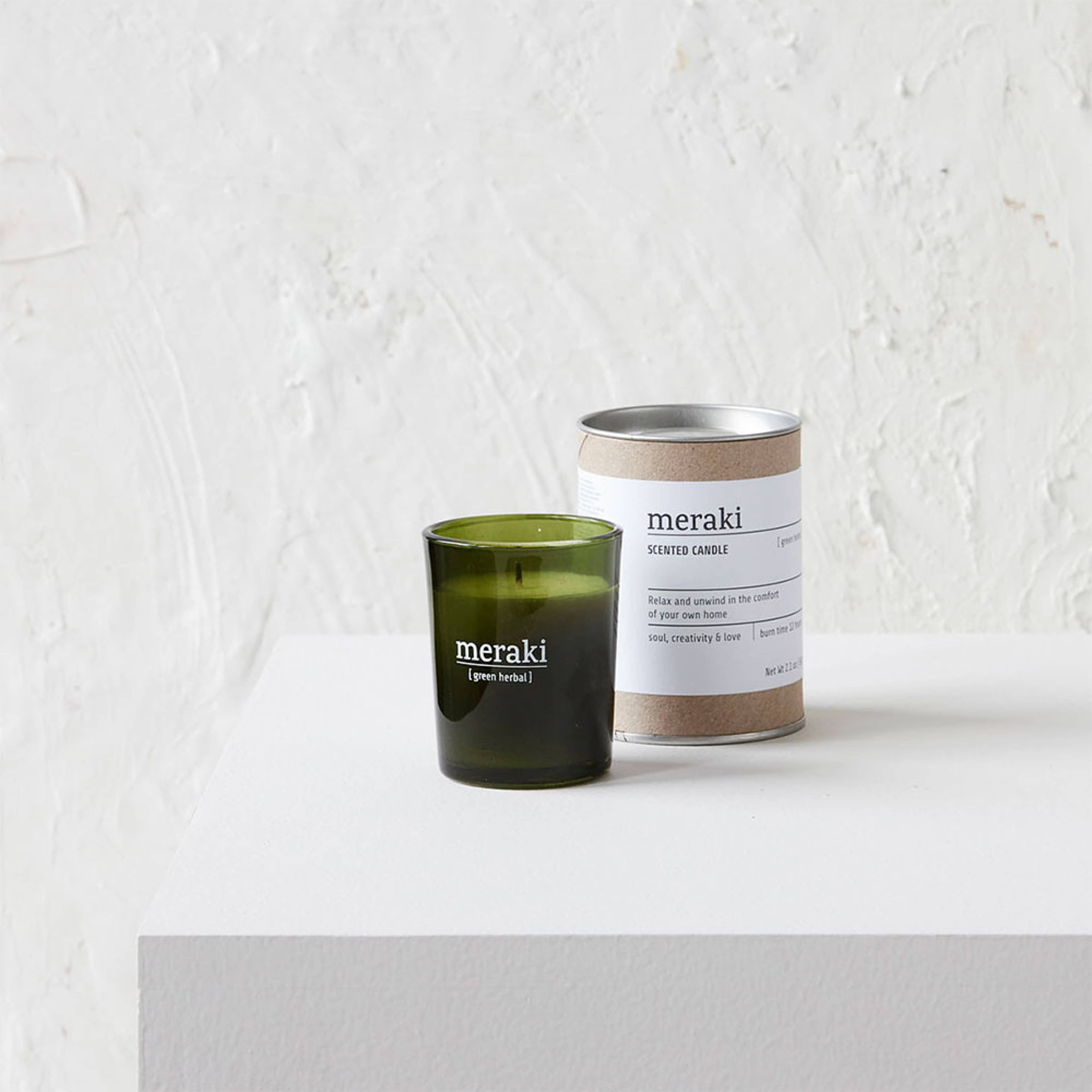 Doftljus, Green Herbal, från Meraki. Klicka för att öppna bilden i stort format