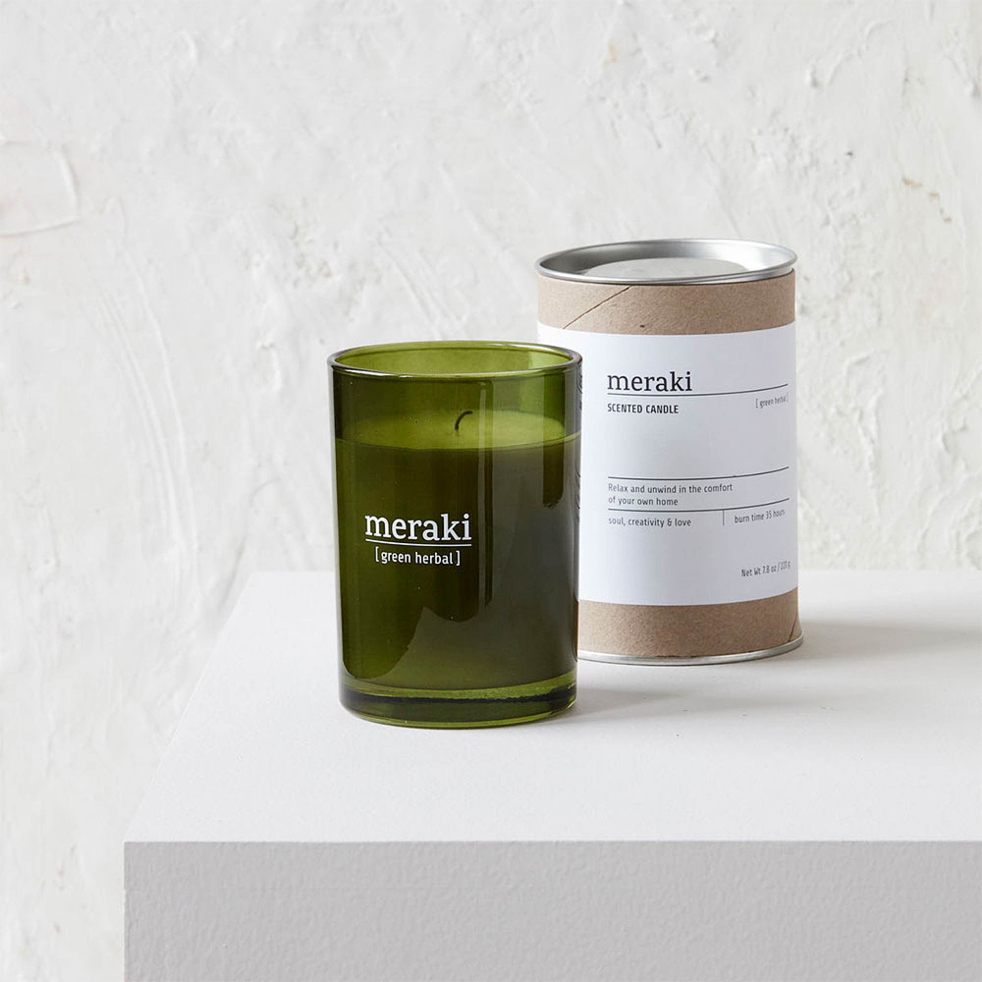 Doftljus, Green Herbal, från Meraki. Klicka för att öppna bilden i stort format