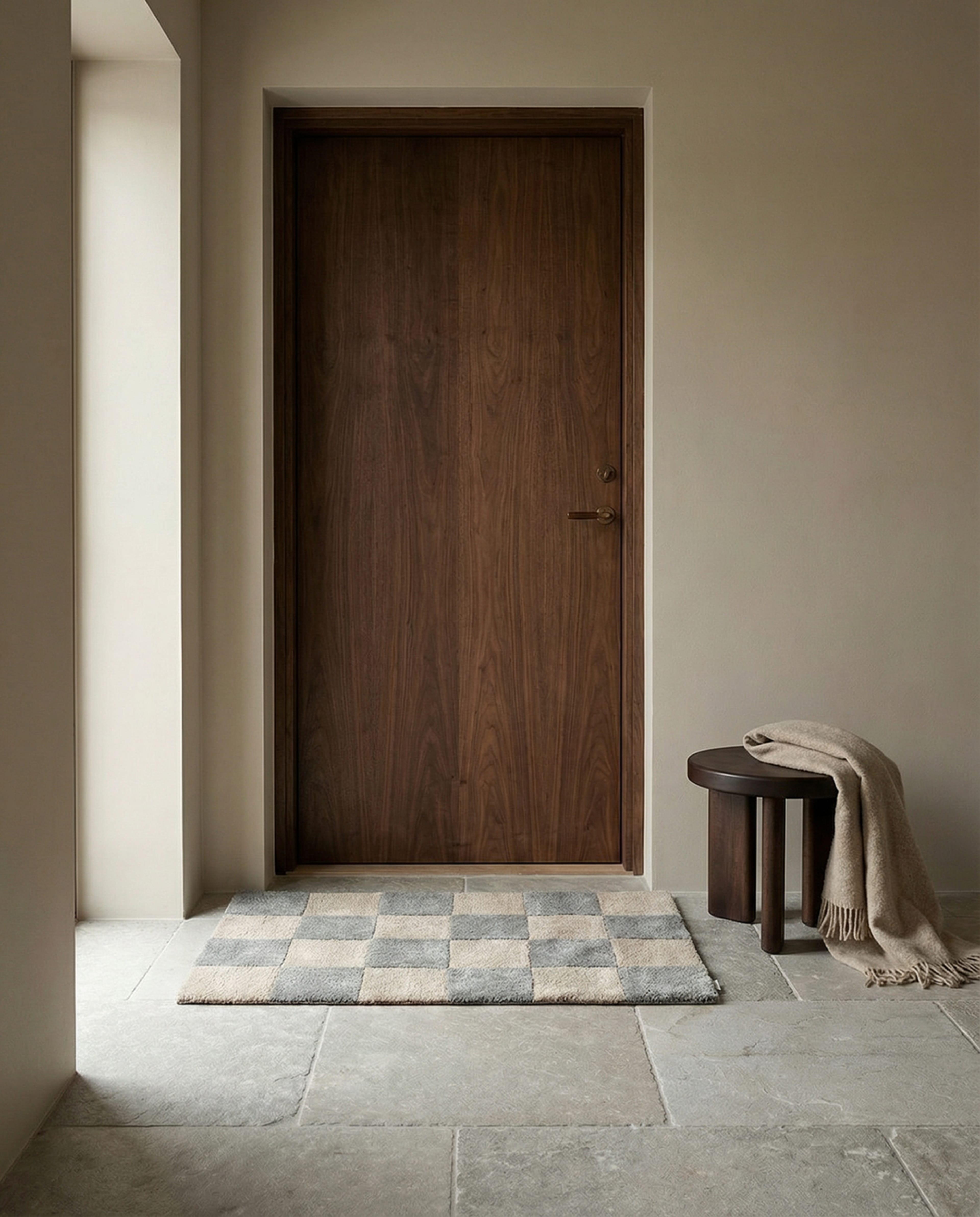 Dörrmatta Square, från Classic Collection, i färgen grey/natural. Klicka för att öppna bilden i stort format