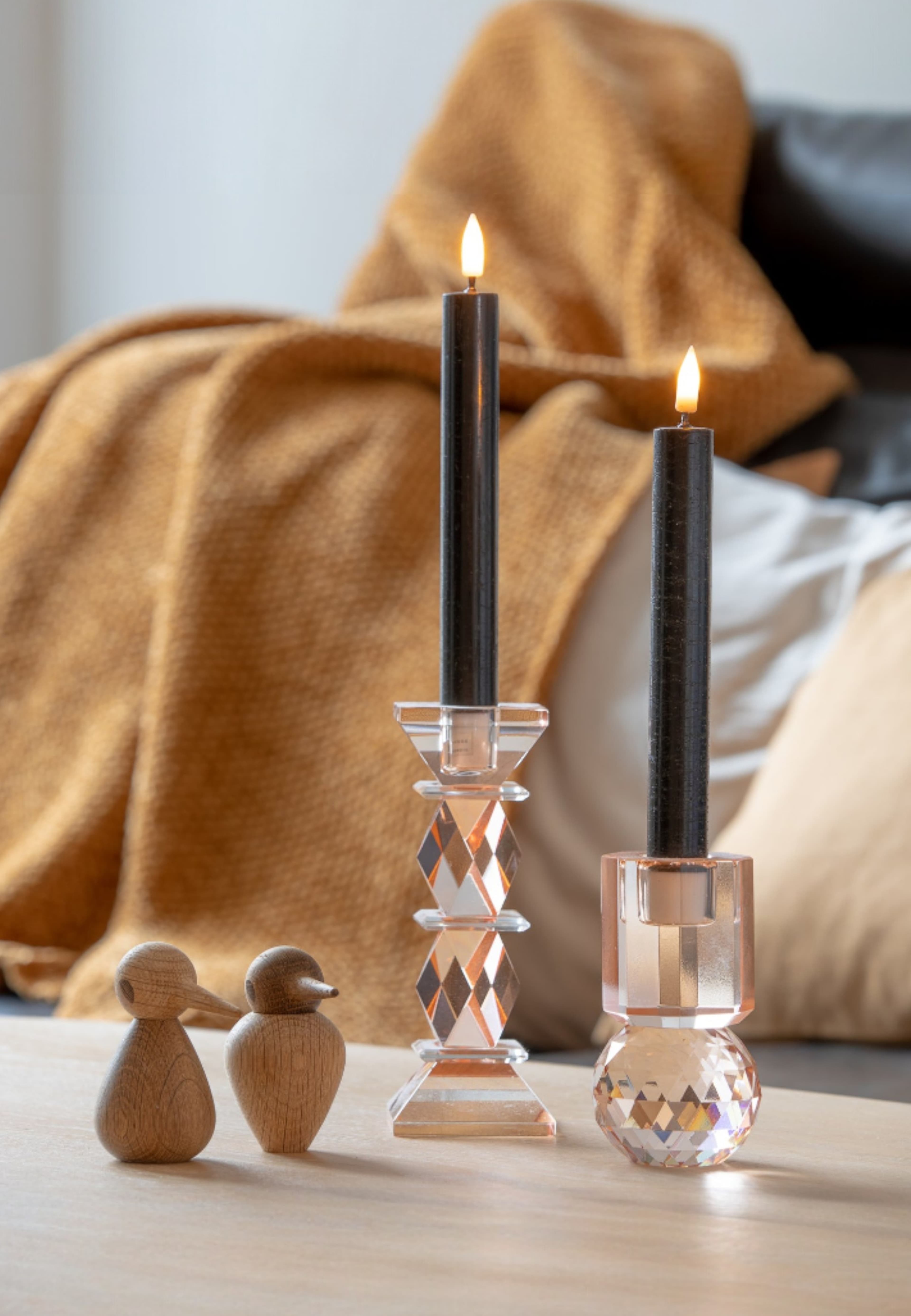 Led-konljus 16 Cm 2 St, från Led Nordic, i färgen svart. Klicka för att öppna bilden i stort format