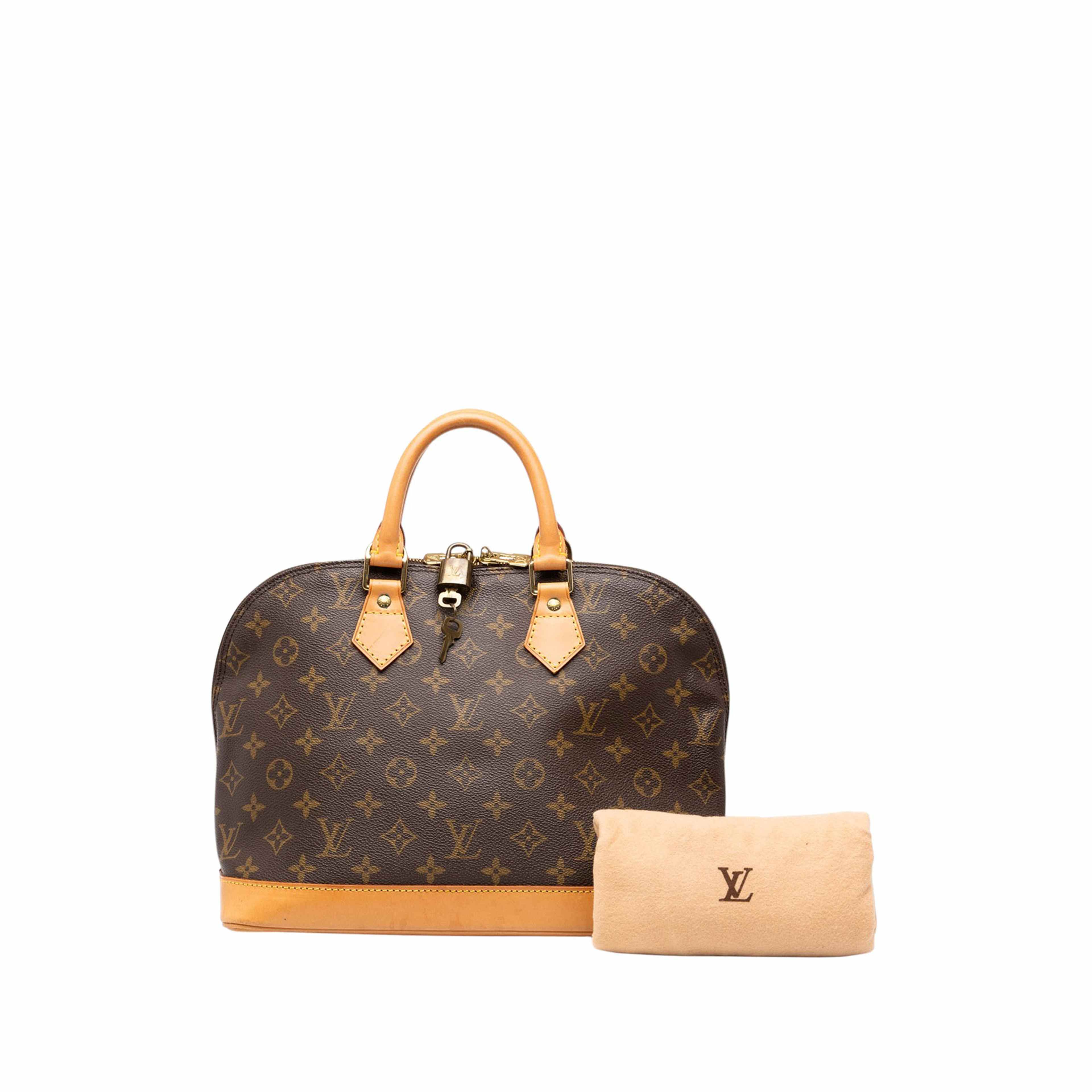 Louis Vuitton Monogram Alma Pm, från Luxclusif, i färgen brun. Klicka för att öppna bilden i stort format