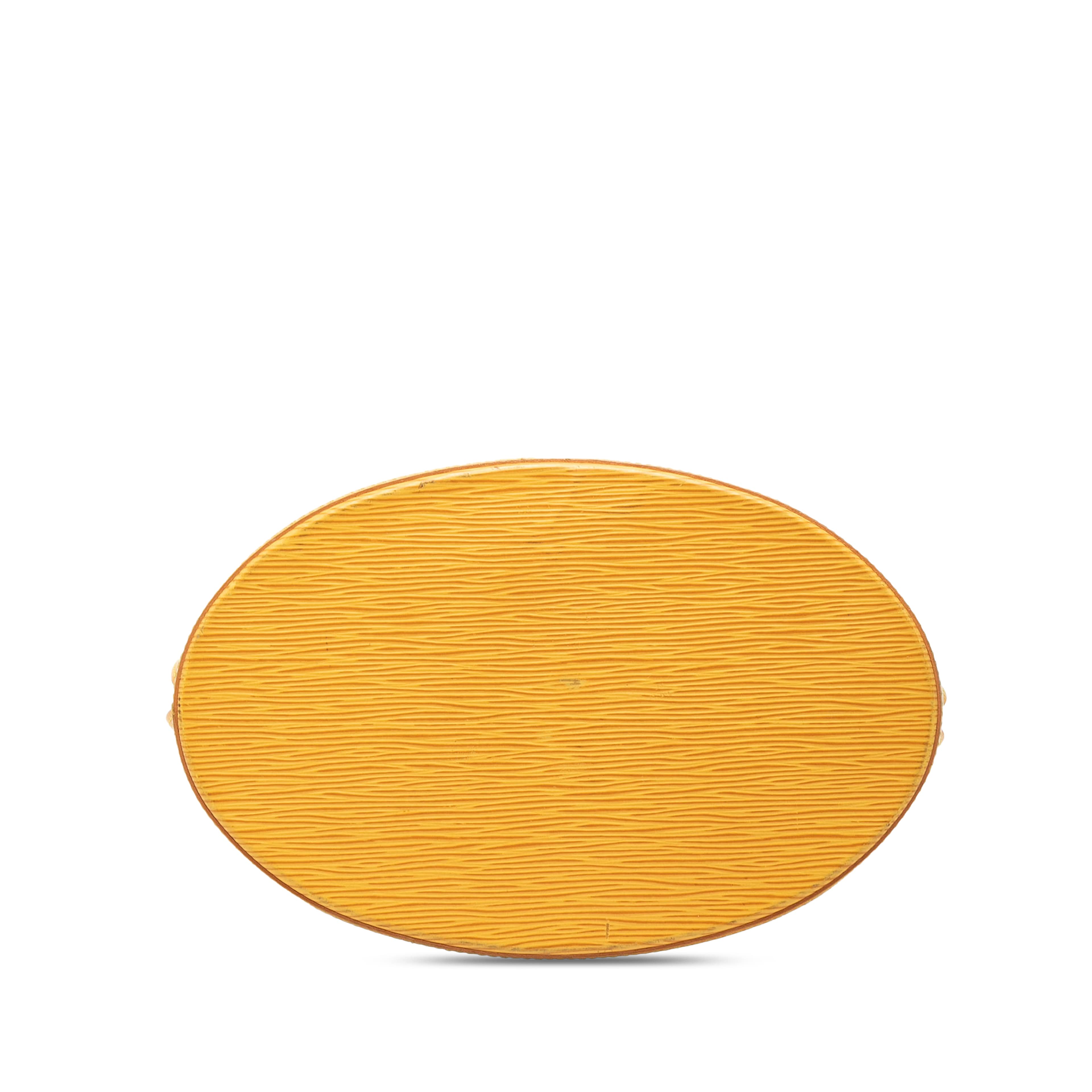 Louis Vuitton Epi Cluny, från Luxclusif, i färgen yellow. Klicka för att öppna bilden i stort format