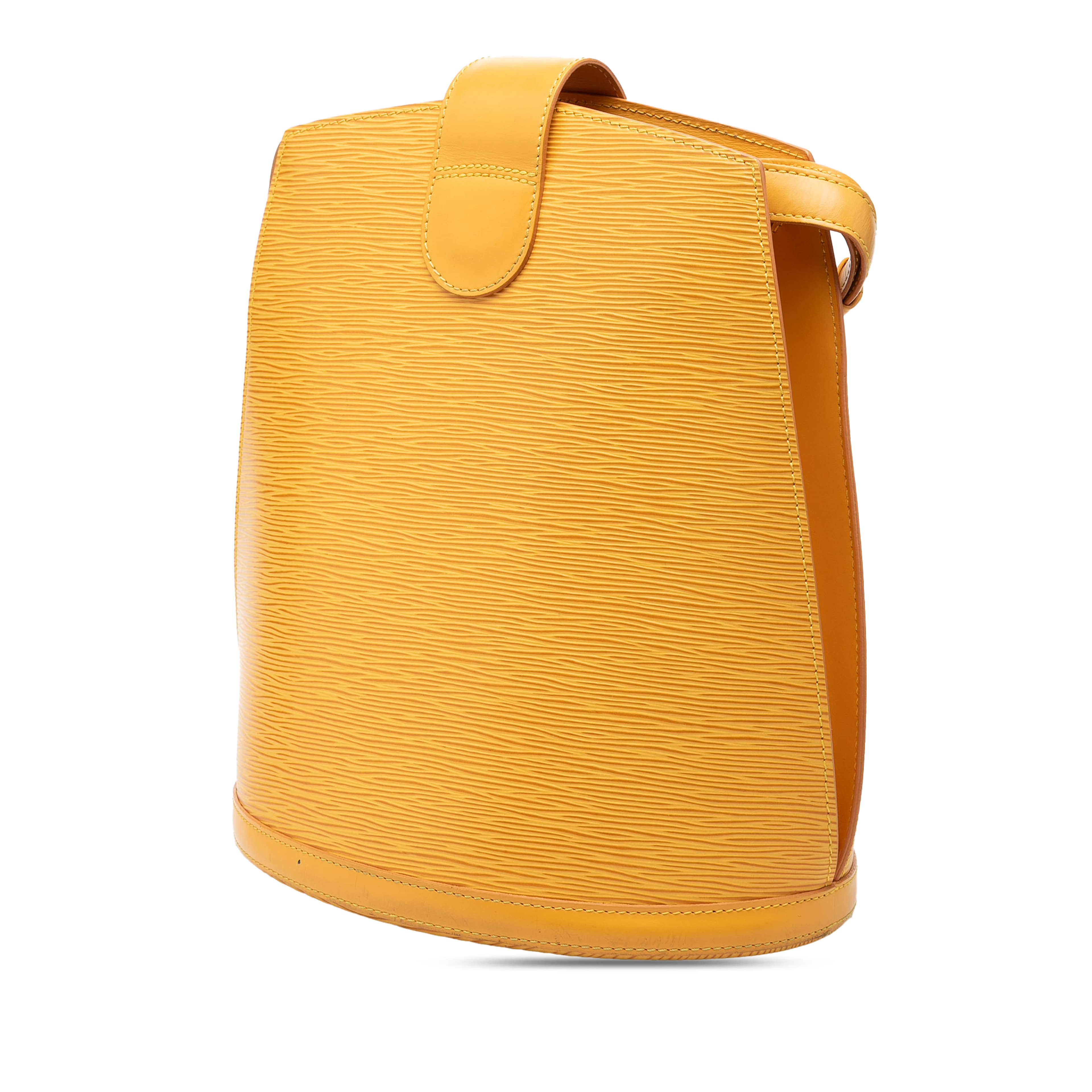 Louis Vuitton Epi Cluny, från Luxclusif, i färgen yellow. Klicka för att öppna bilden i stort format