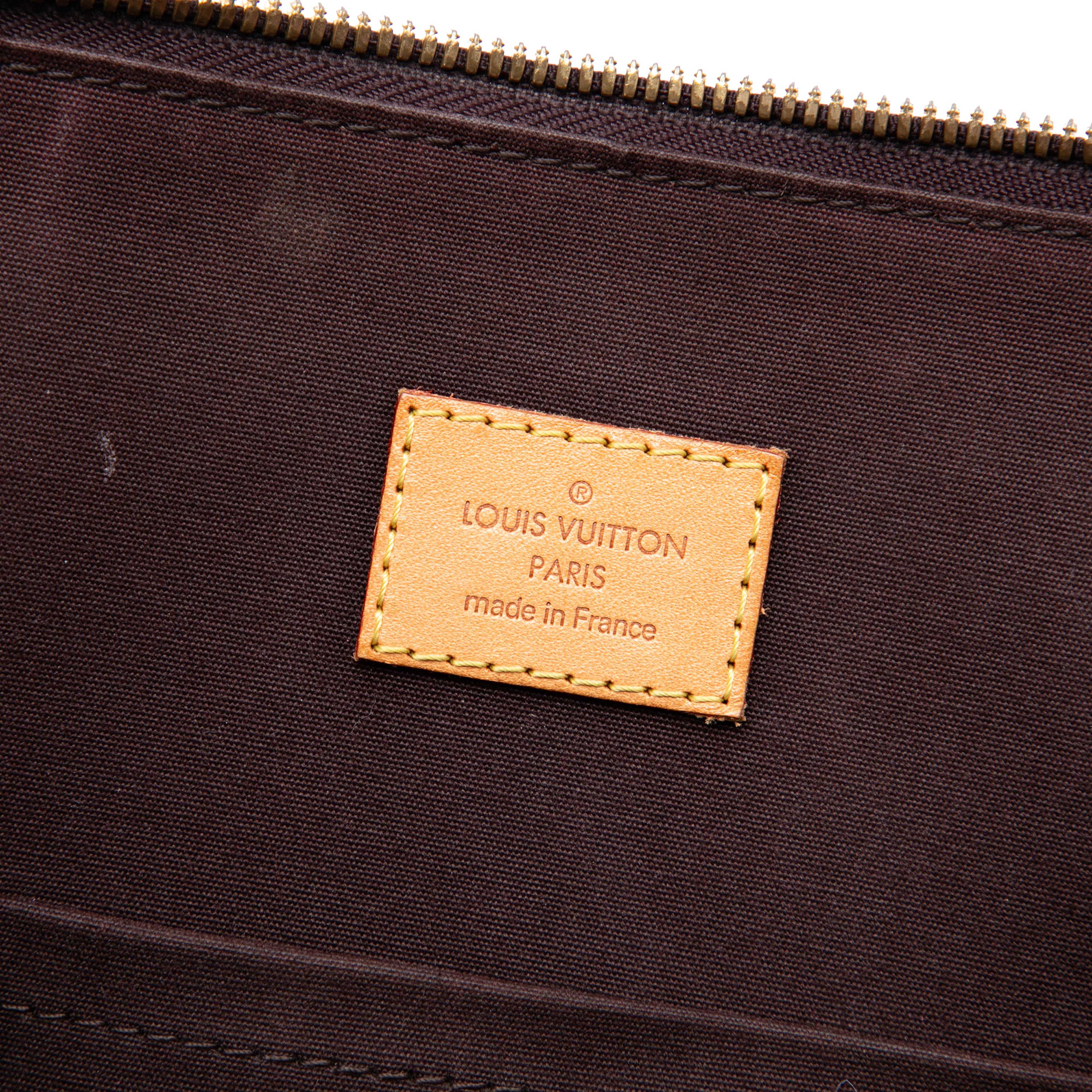 Louis Vuitton Monogram Vernis Alma Gm, från Luxclusif, i färgen purpur. Klicka för att öppna bilden i stort format