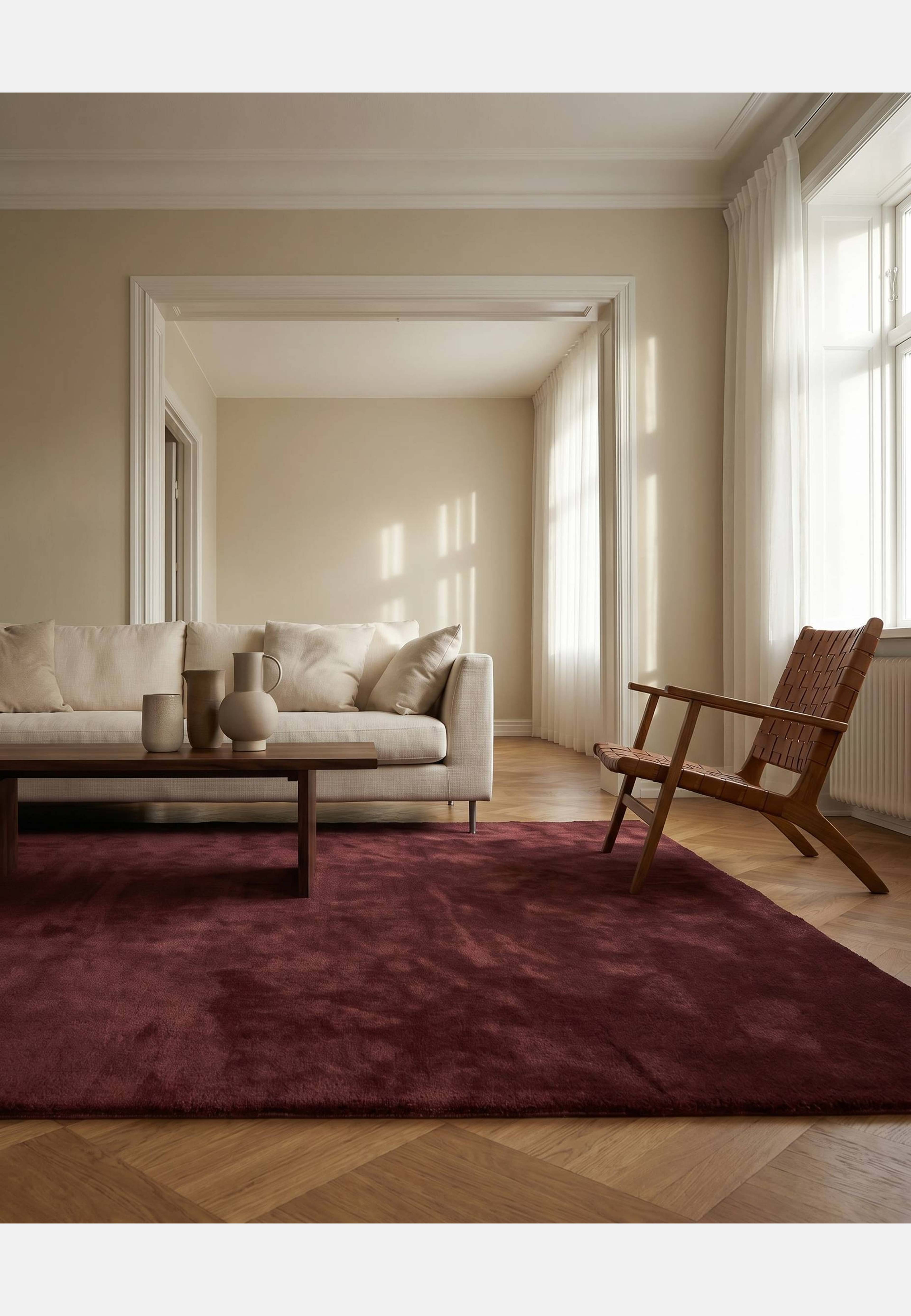 Matta Solid, från Classic Collection, i färgen burgundy. Klicka för att öppna bilden i stort format