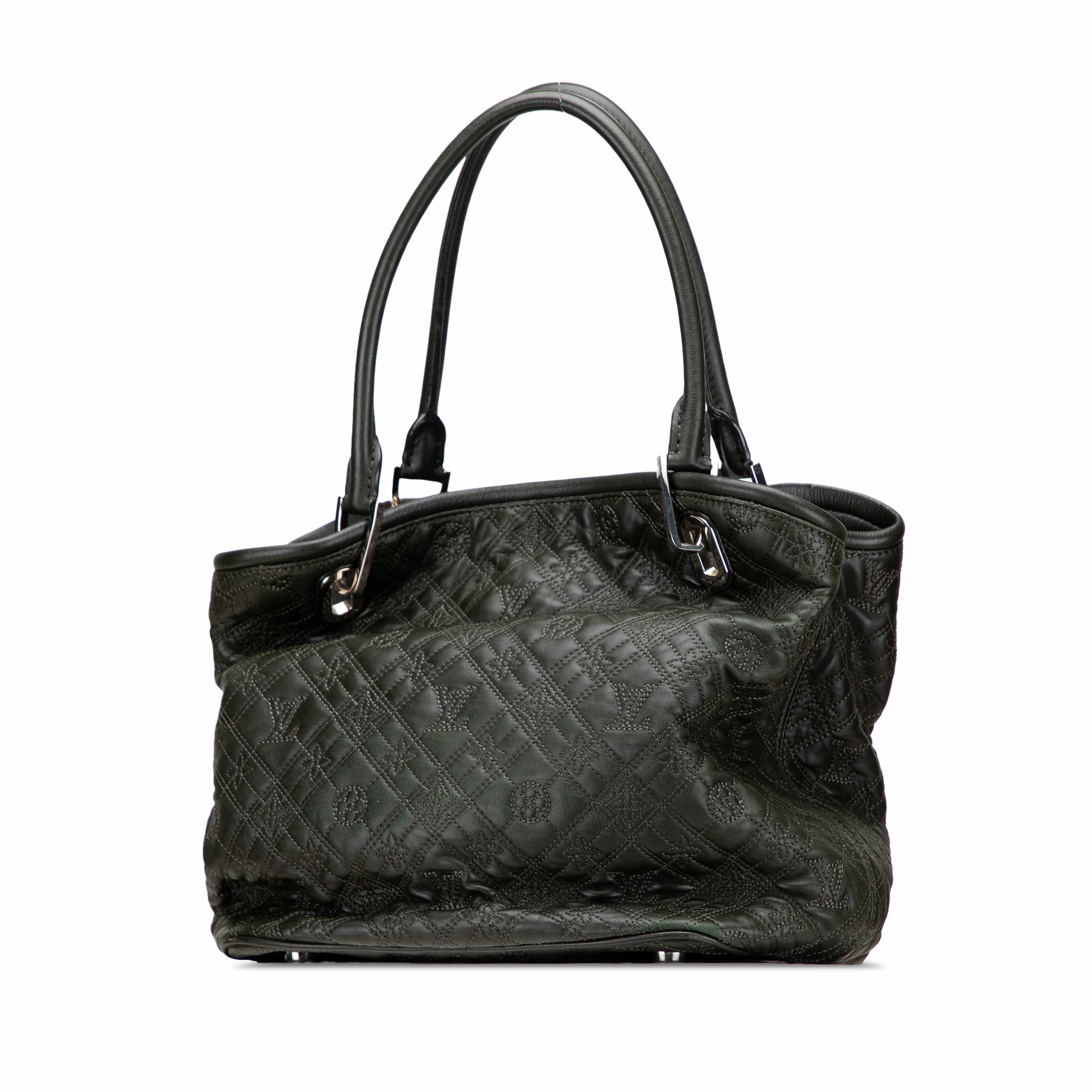 Louis Vuitton Monogram Lambskin Antheia Lilia Pm, från Luxclusif, i färgen dark green. Klicka för att öppna bilden i stort format
