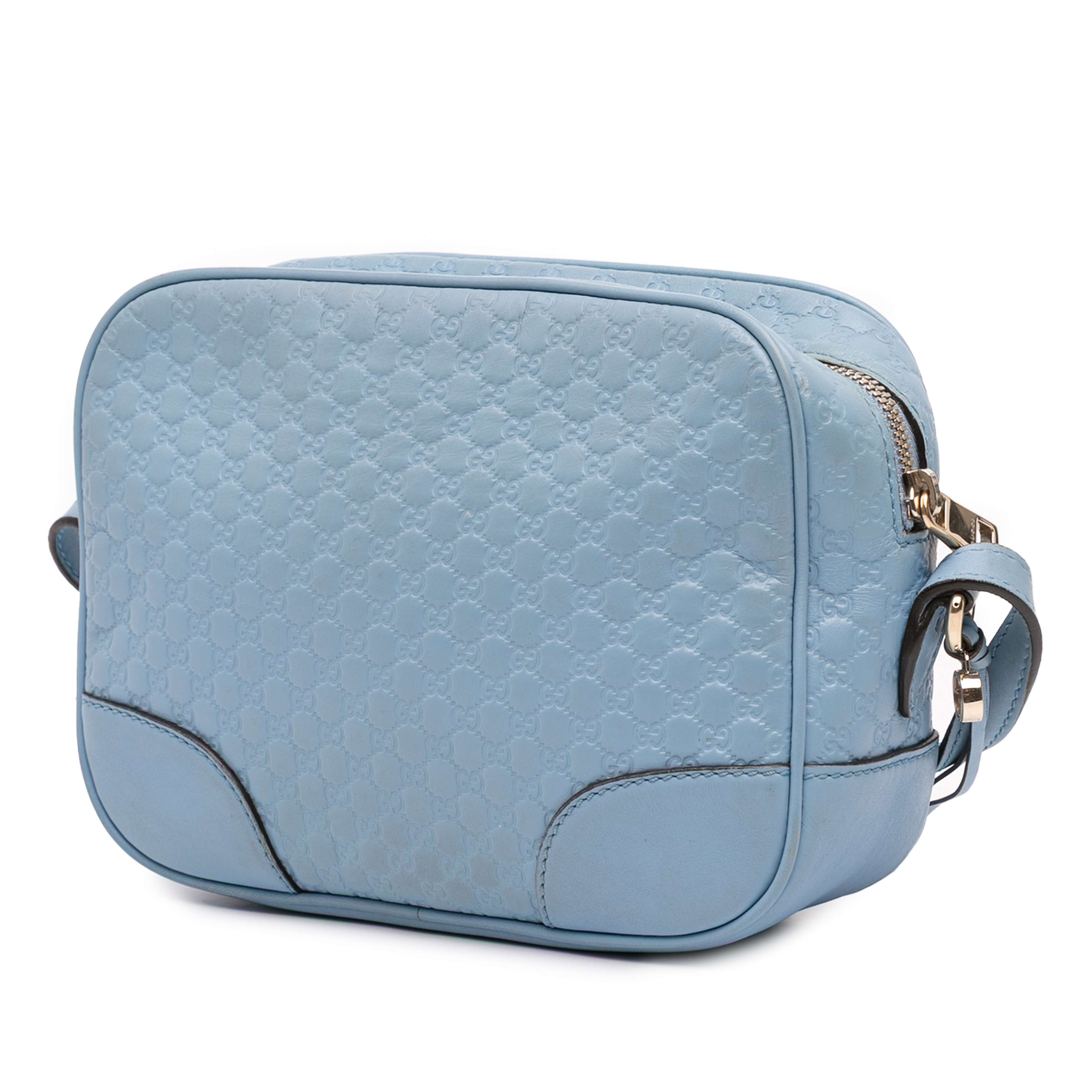 Gucci Microguccissima Bree Crossbody, från Luxclusif, i färgen blå. Klicka för att öppna bilden i stort format
