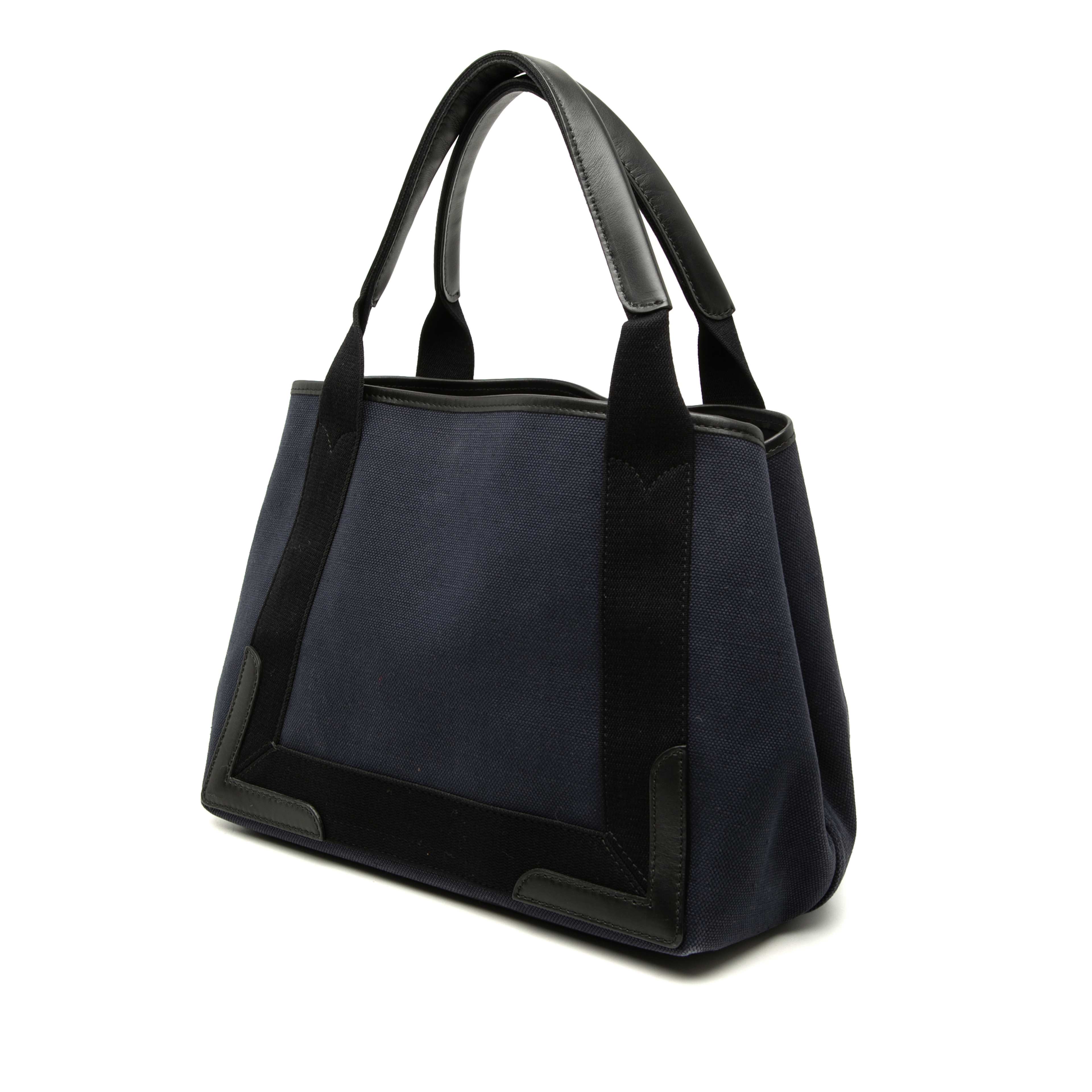 Balenciaga Canvas Navy Cabas Tote S, från Luxclusif, i färgen blå. Klicka för att öppna bilden i stort format
