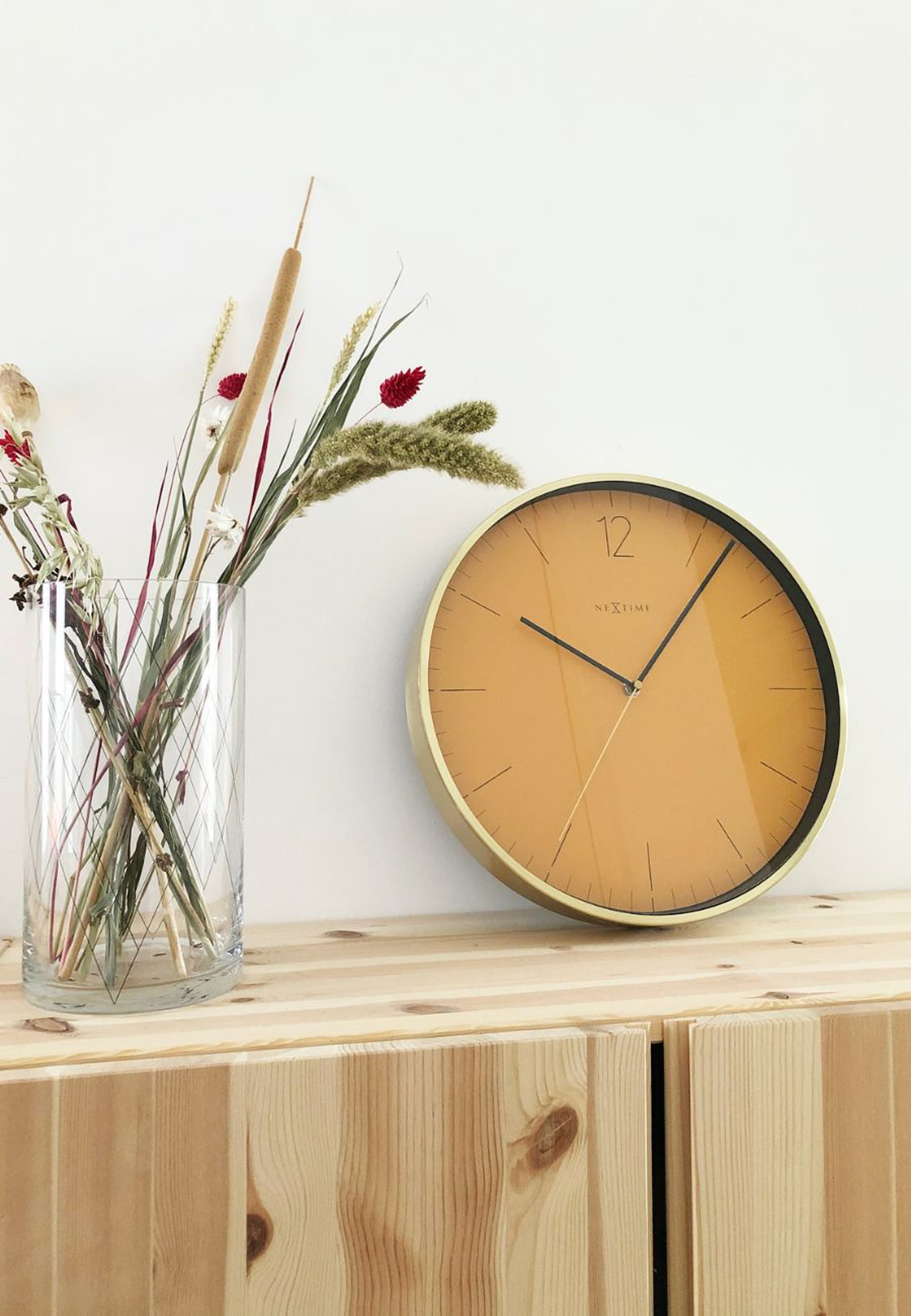 Väggklocka Essential Gold ø34cm