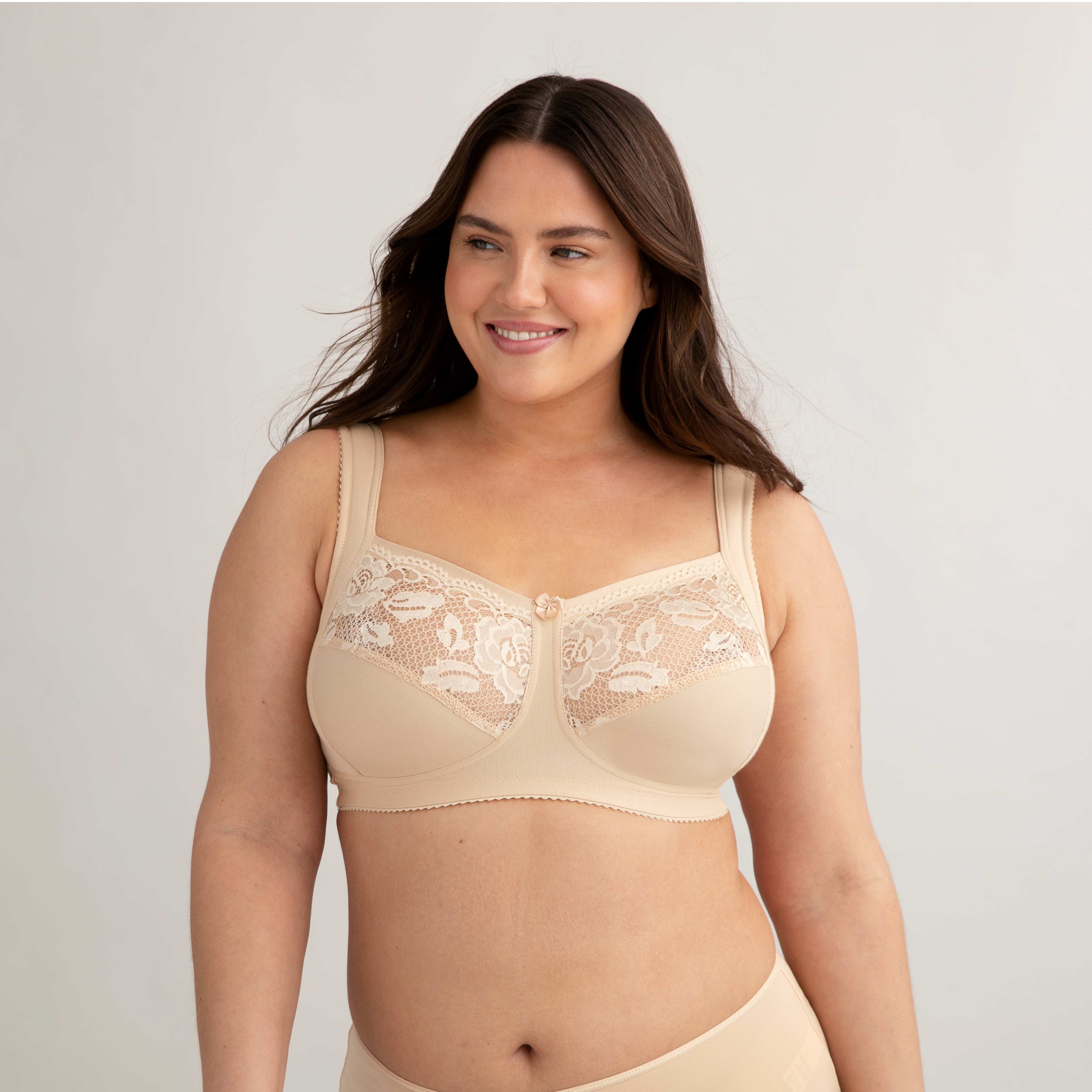 Lovely Lace Support Bomulls-bh Utan Bygel