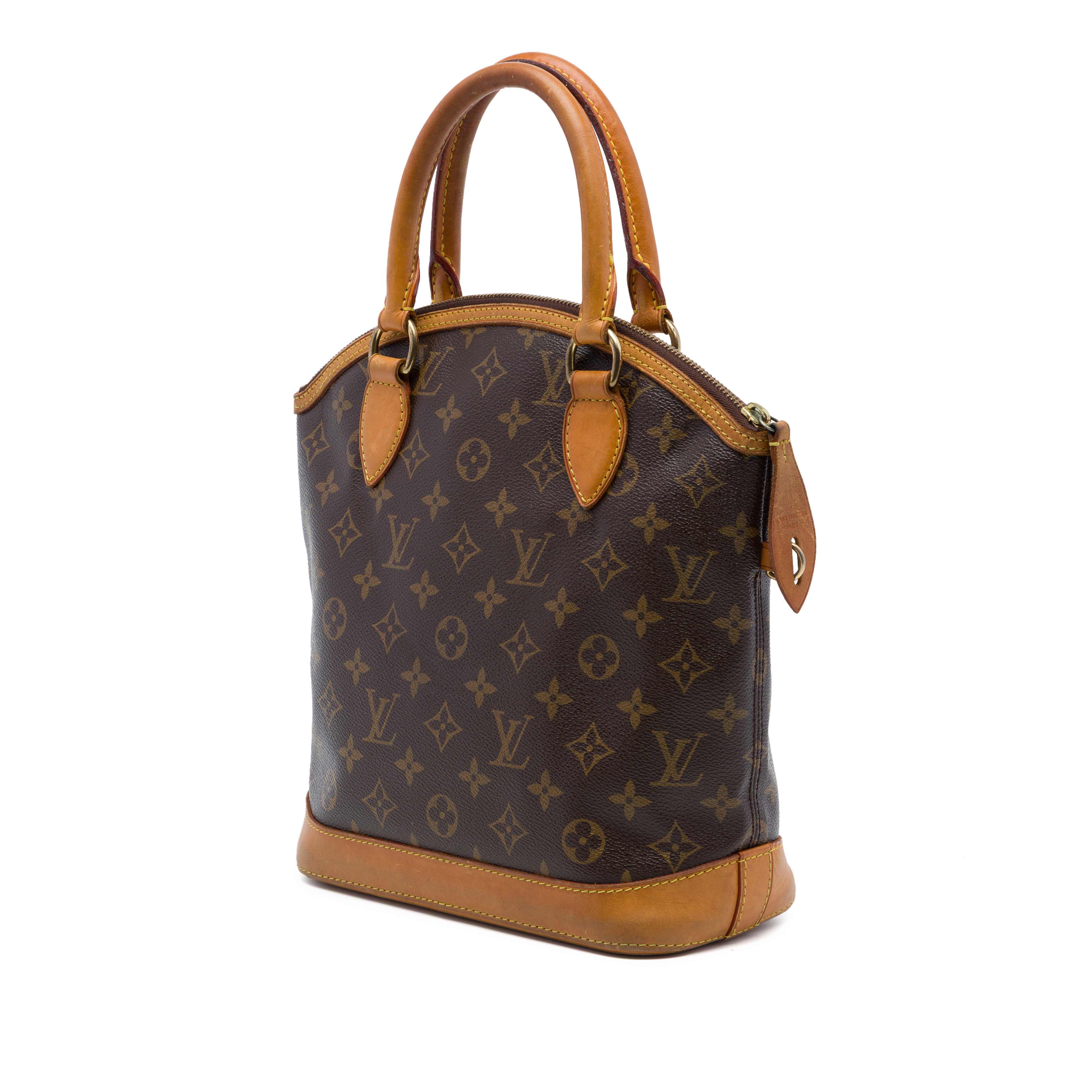 Louis Vuitton Monogram Lockit Pm, från Luxclusif, i färgen brun. Klicka för att öppna bilden i stort format