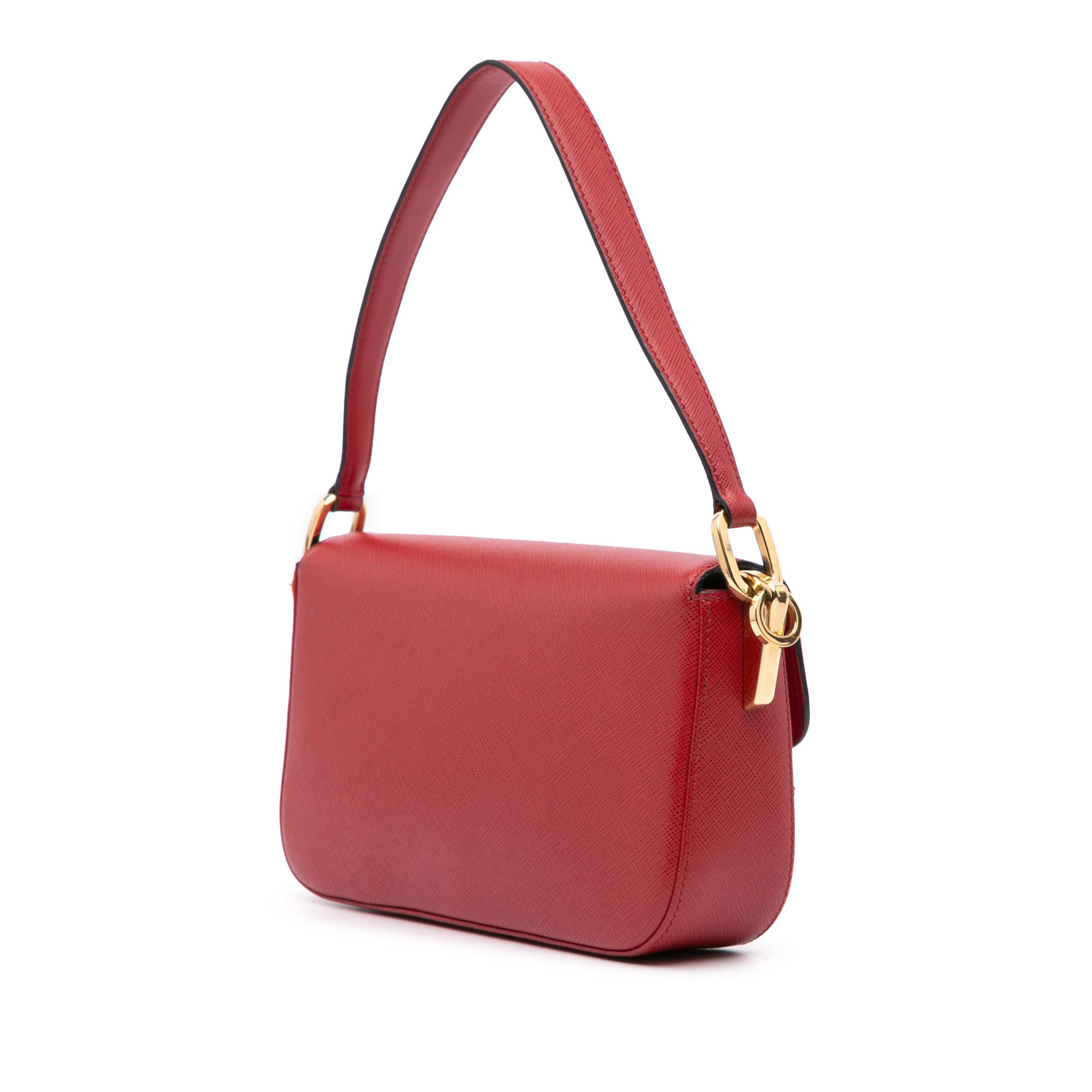 Prada Saffiano Lux Embleme Satchel