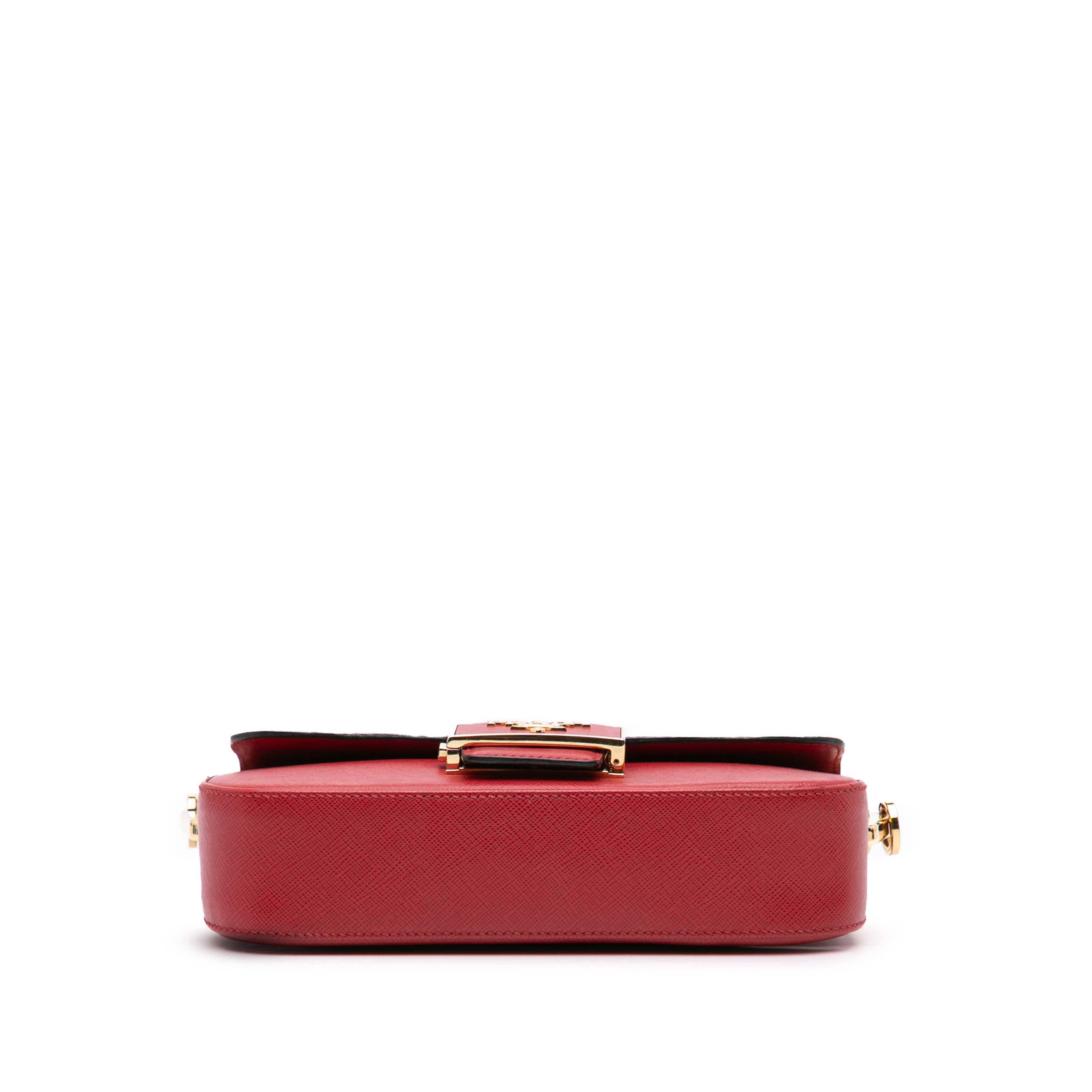 Prada Saffiano Lux Embleme Satchel