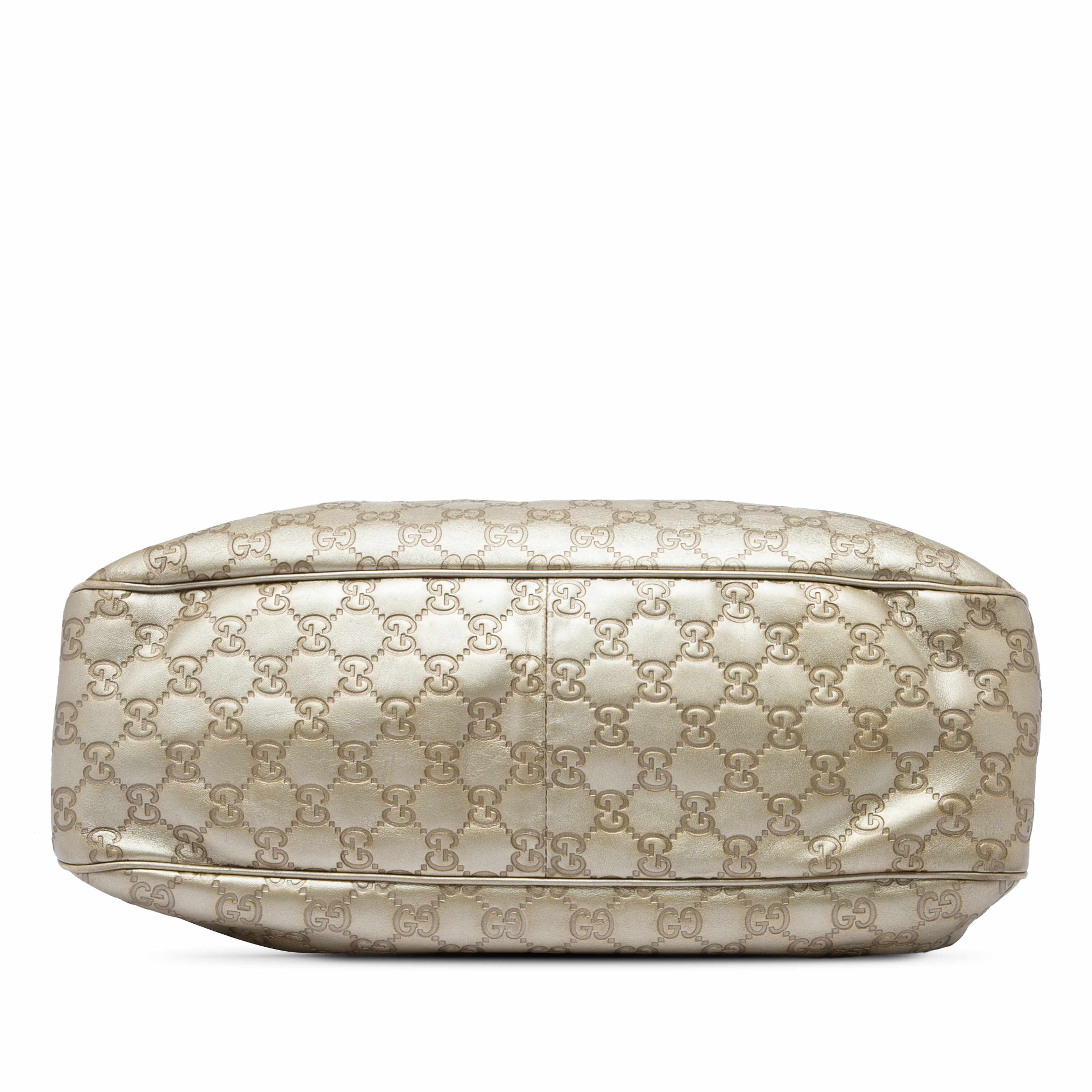 Gucci Guccissima Sukey Tote, från Luxclusif, i färgen guld. Klicka för att öppna bilden i stort format
