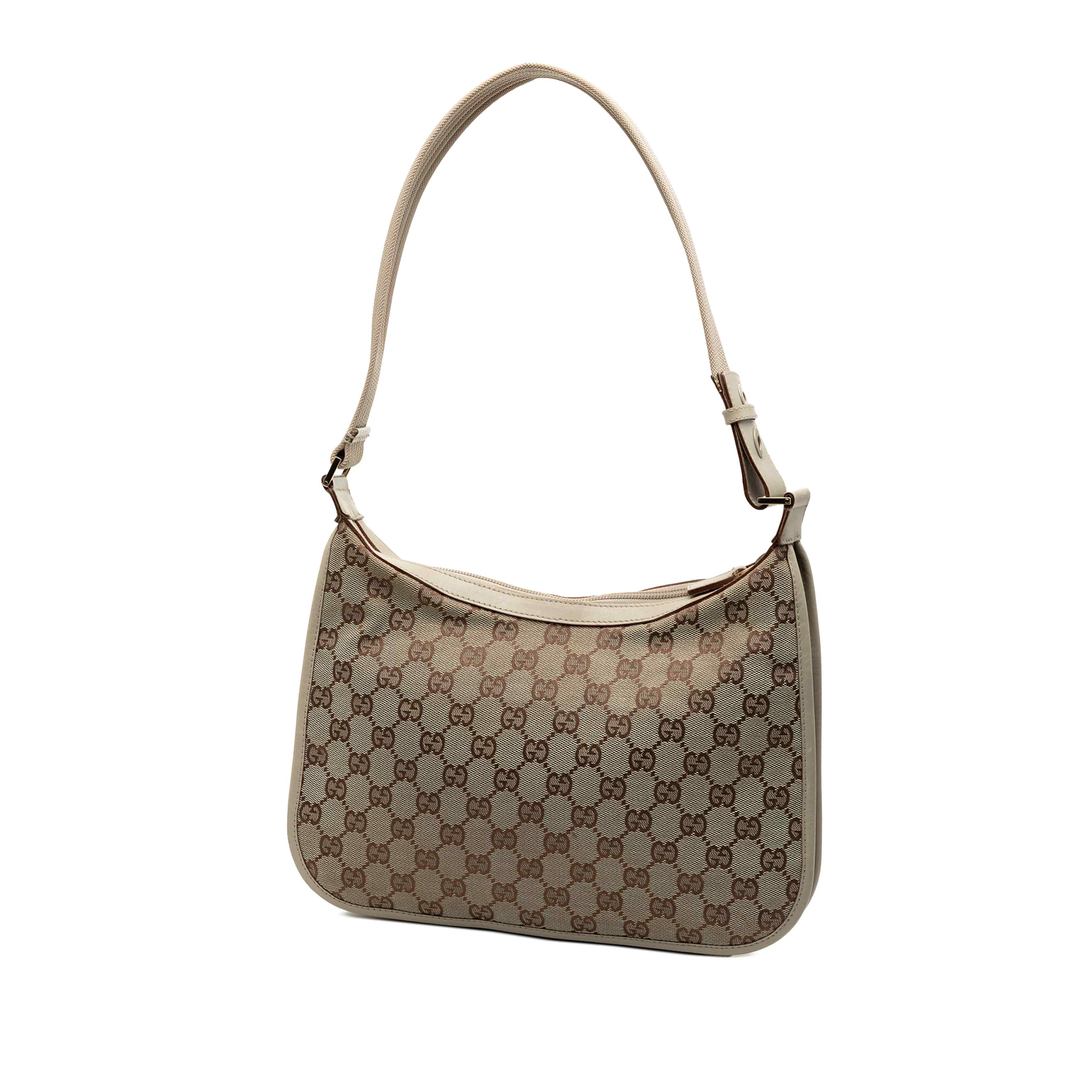 Gucci Gg Canvas Shoulder Bag, från Luxclusif, i färgen beige. Klicka för att öppna bilden i stort format