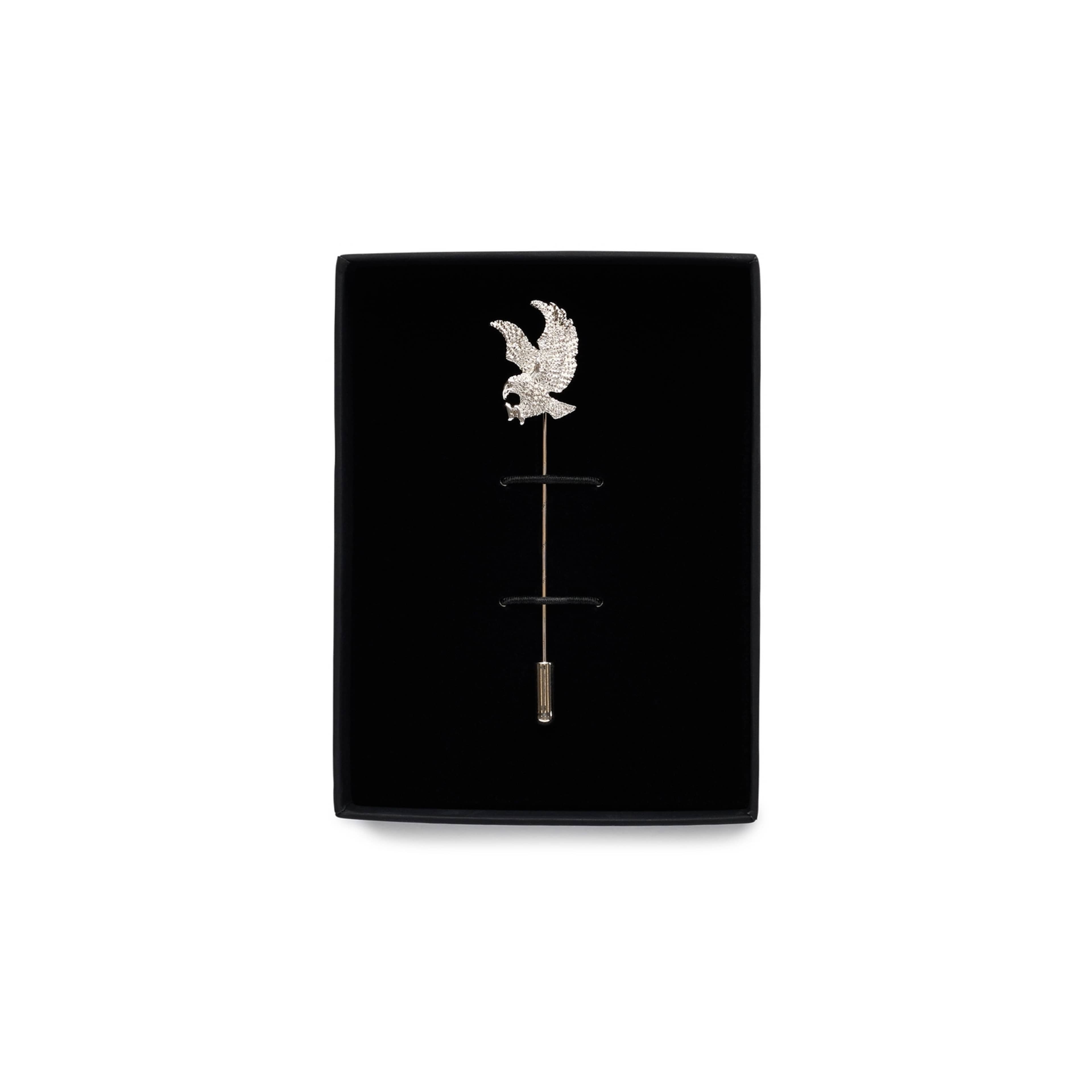 Lapel Pin Eagle, från John Henric, i färgen silver.
