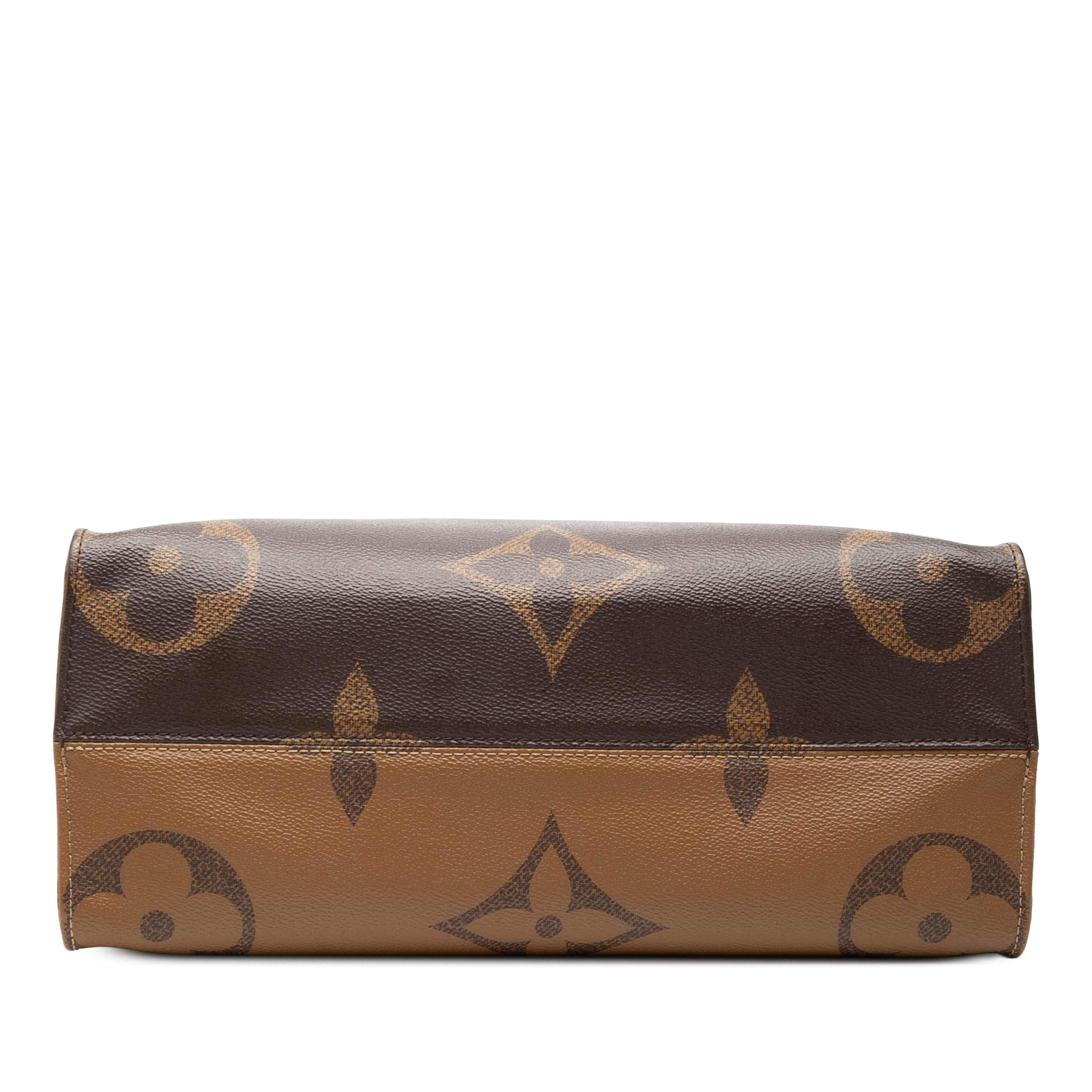 Louis Vuitton Monogram Reverse Giant Onthego Mm, från Luxclusif, i färgen brun. Klicka för att öppna bilden i stort format
