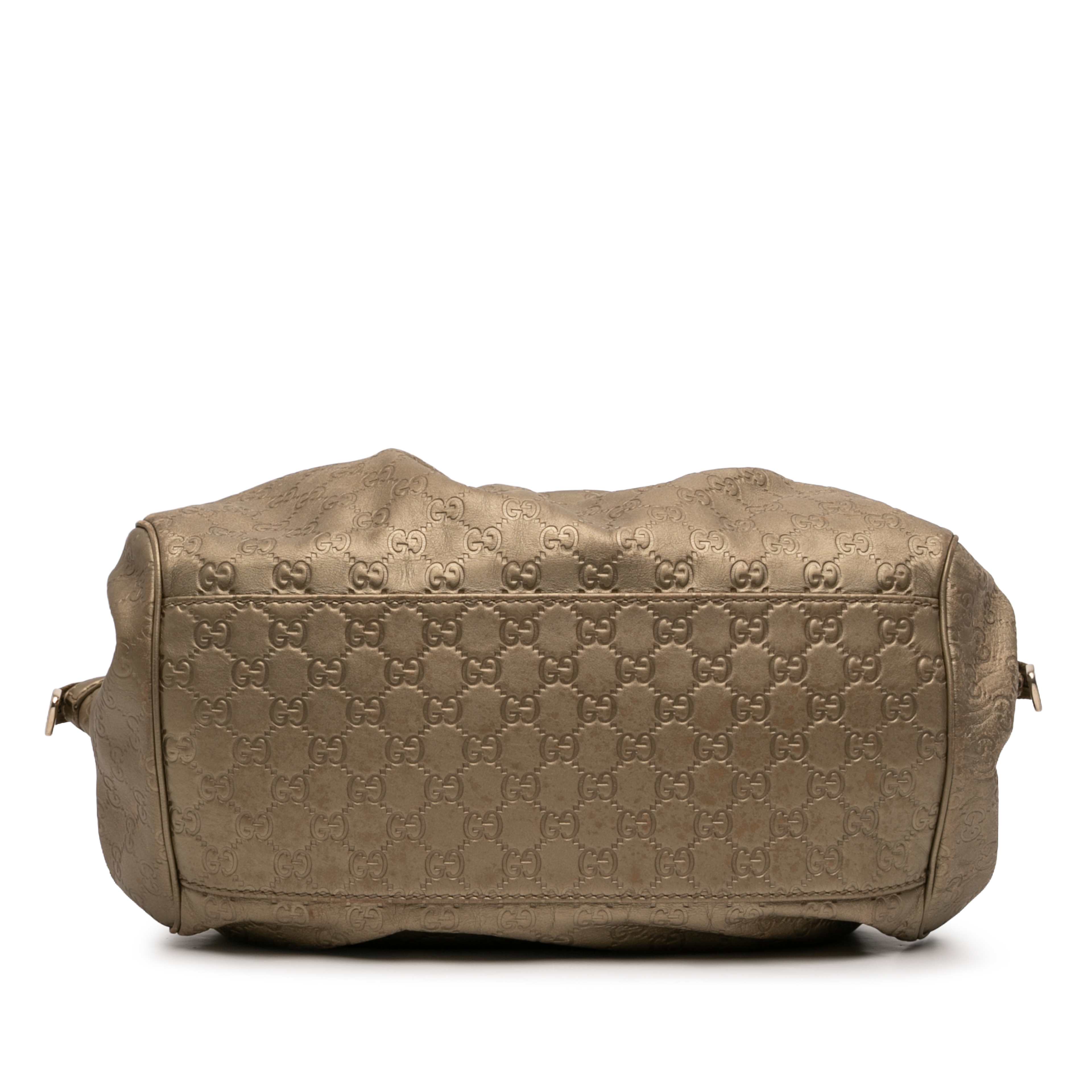 Gucci Guccissima Sukey Satchel, från Luxclusif, i färgen brun. Klicka för att öppna bilden i stort format