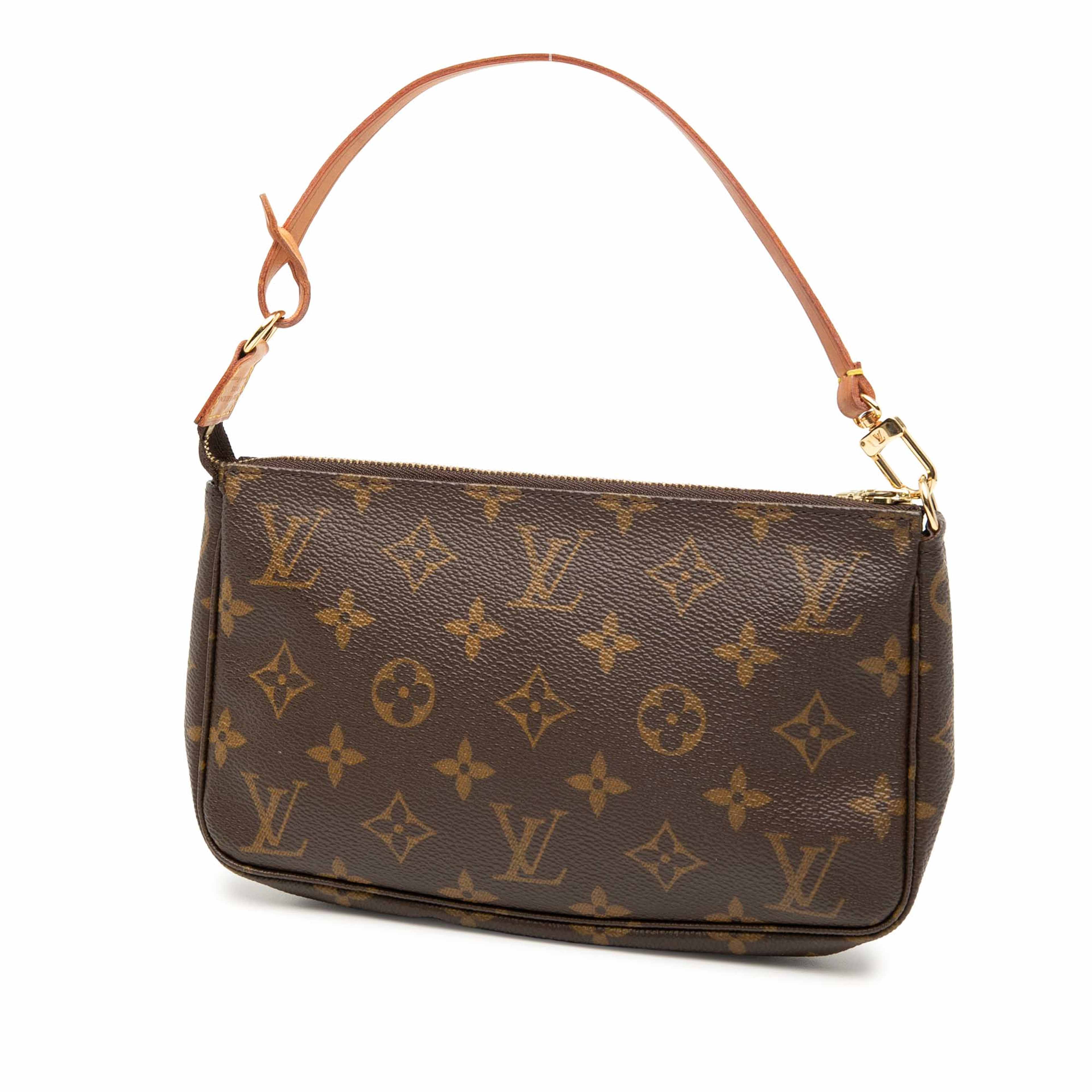 Louis Vuitton Monogram Pochette Accessoires, från Luxclusif, i färgen brown. Klicka för att öppna bilden i stort format