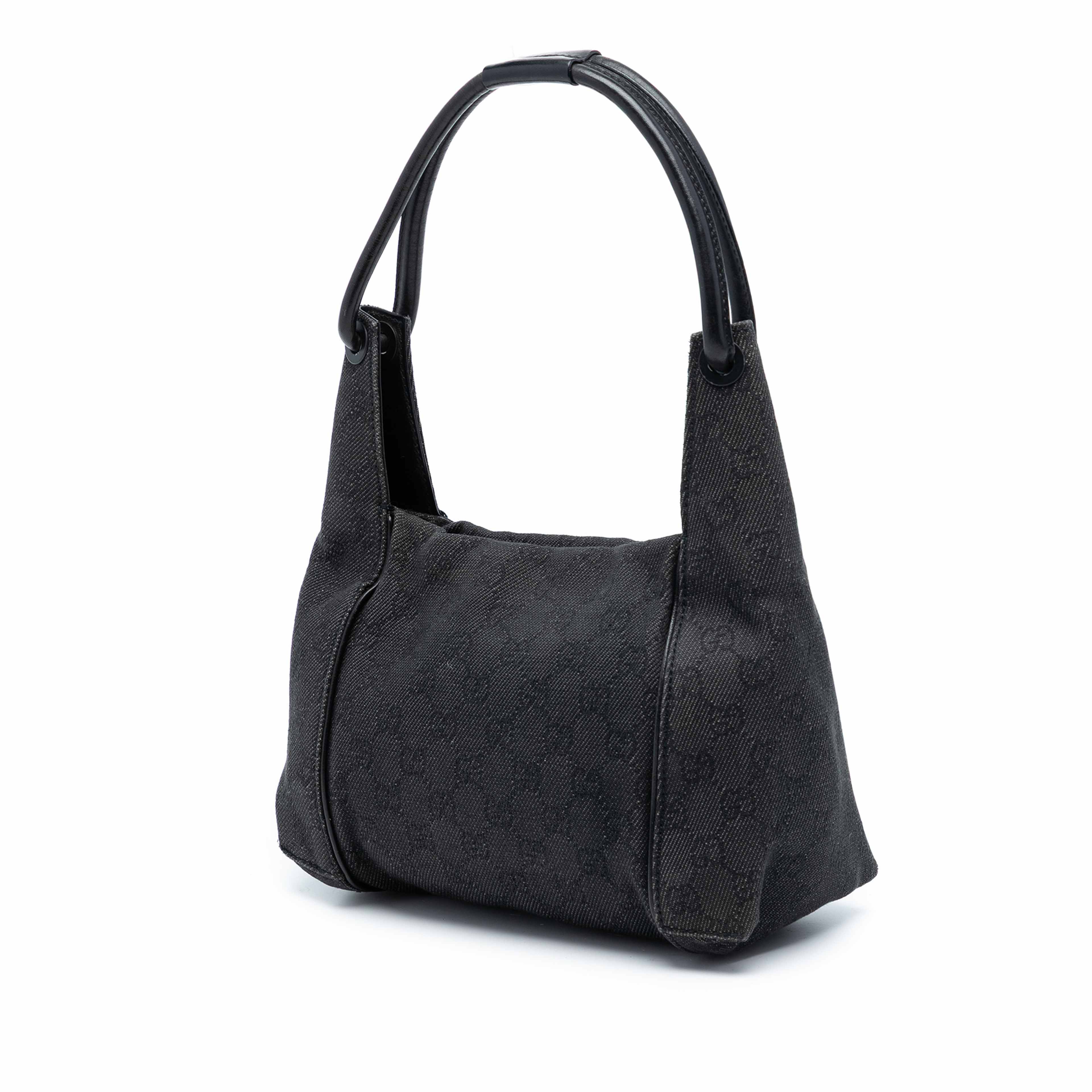 Gucci Gg Denim Handbag, från Luxclusif, i färgen black. Klicka för att öppna bilden i stort format