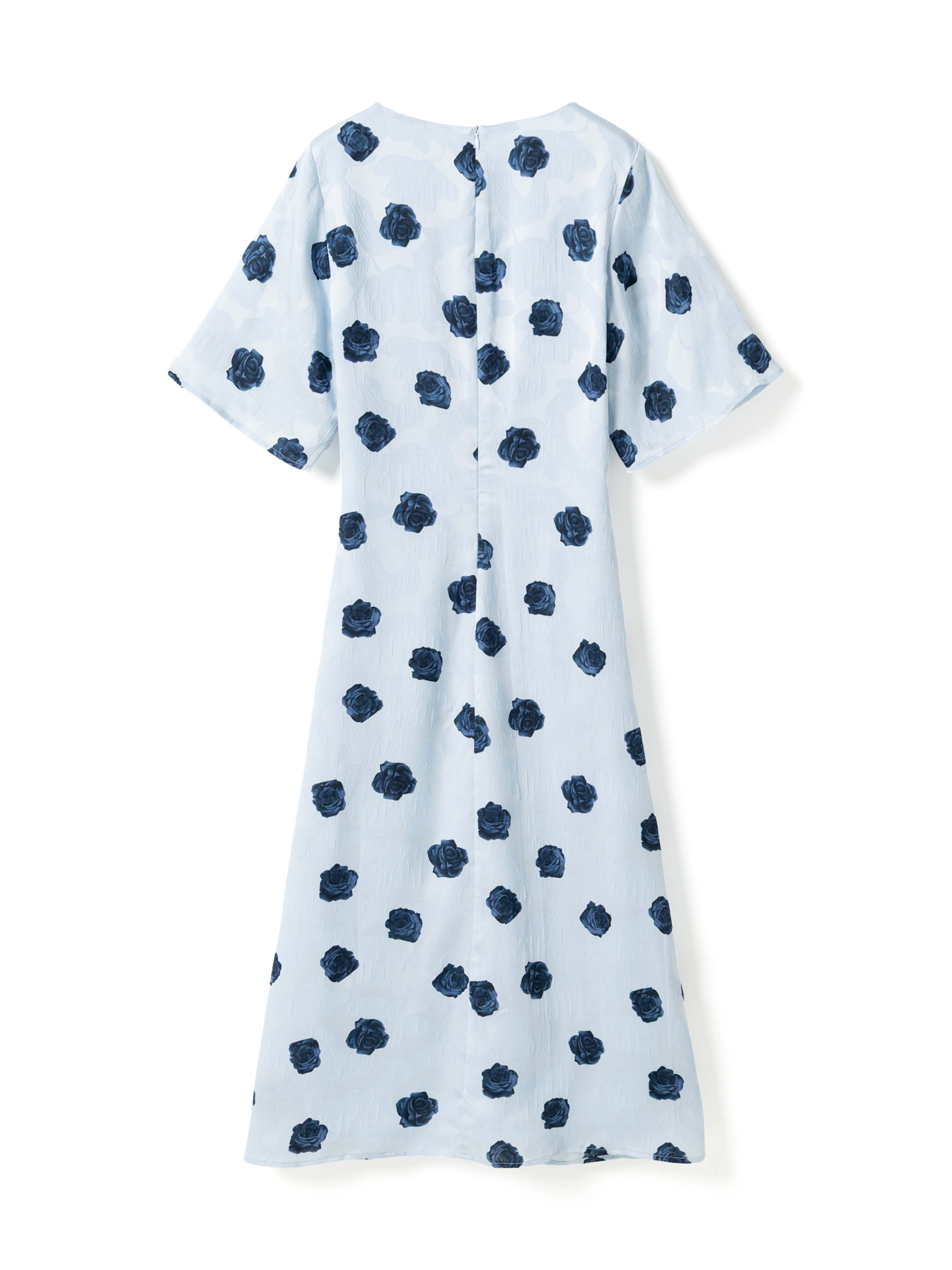 N-lavina Dress - Delice Blue Print, från Noella, i färgen delice blue print. Klicka för att öppna bilden i stort format