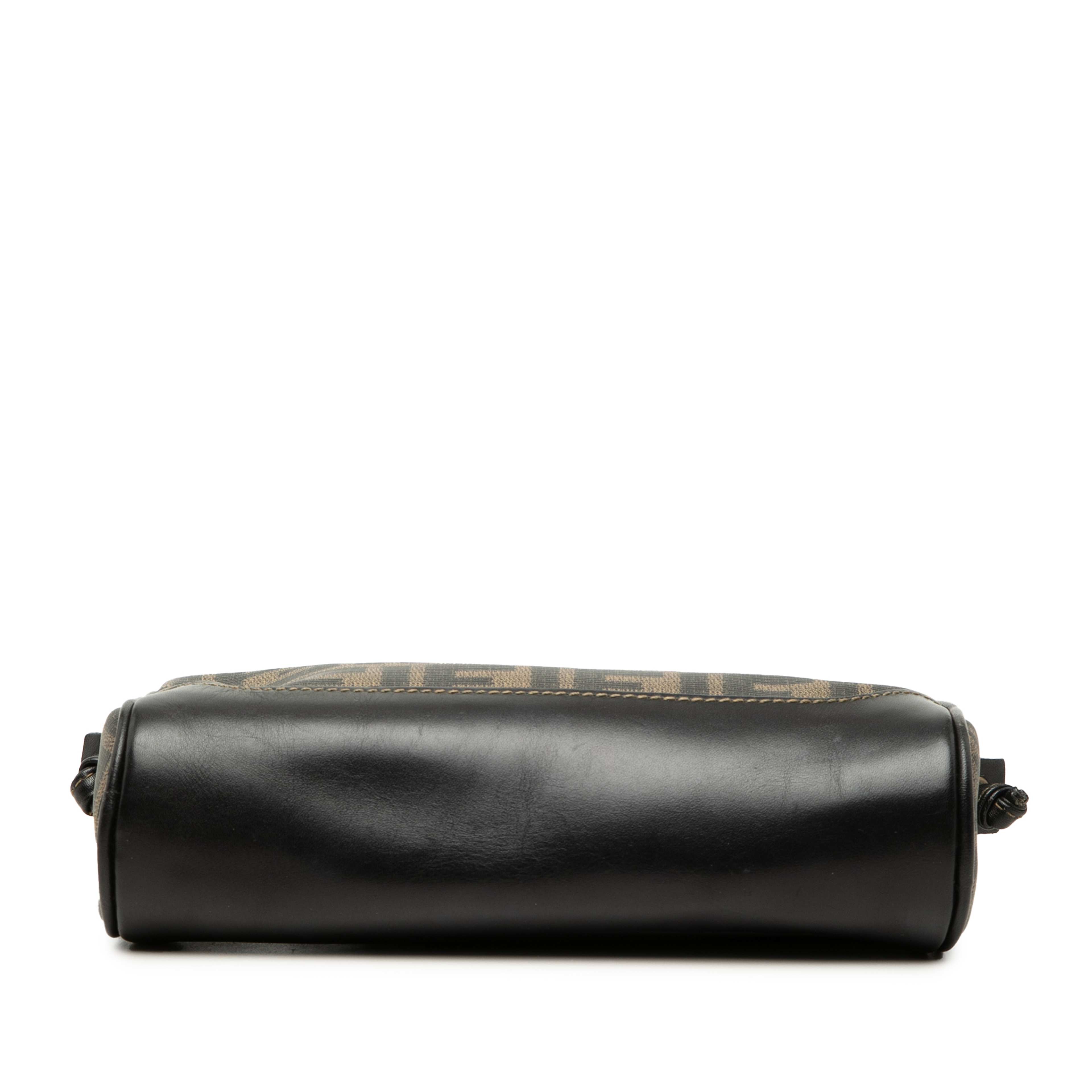 Fendi Zucca Coated Canvas Crossbody, från Luxclusif, i färgen brun. Klicka för att öppna bilden i stort format