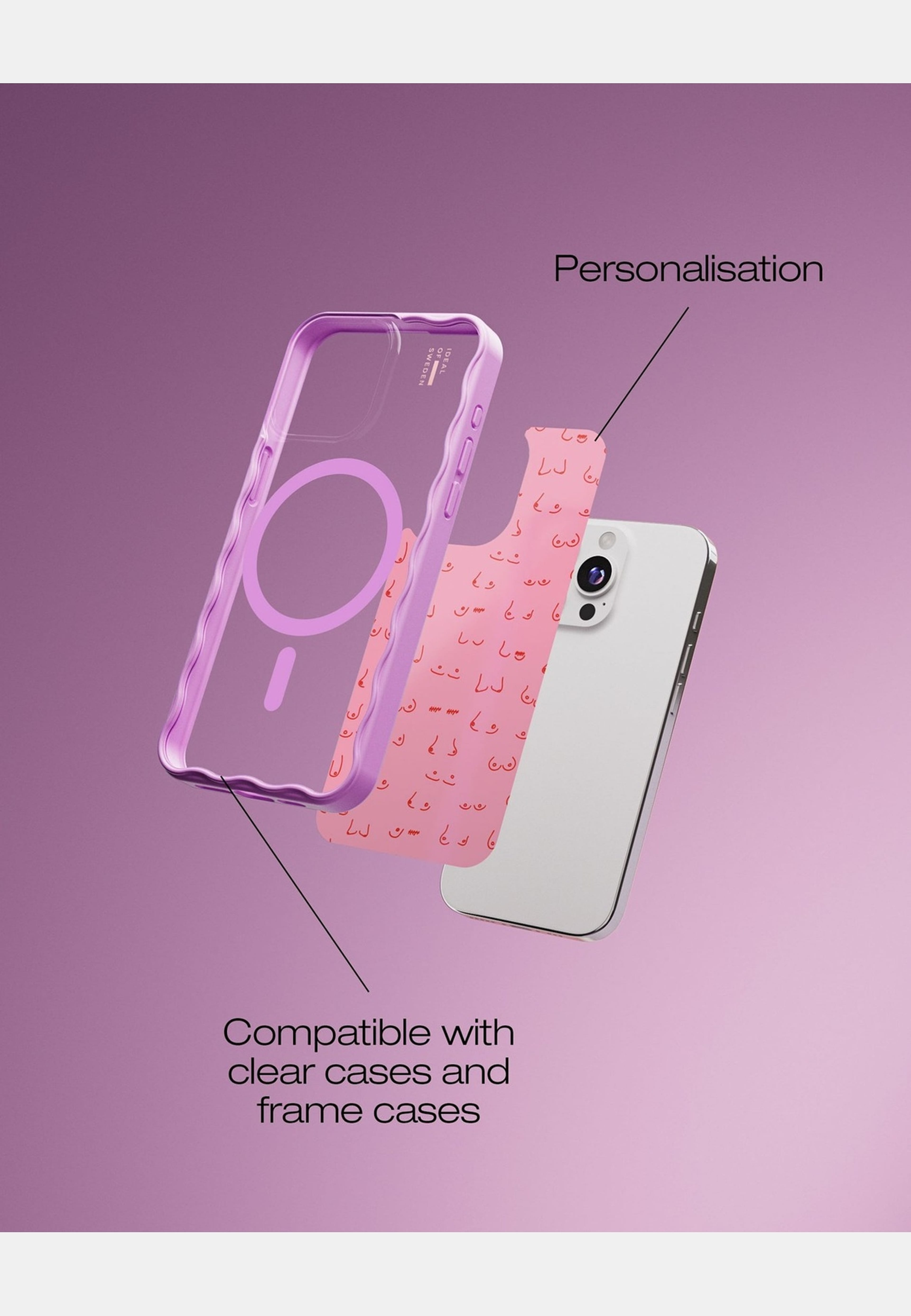 Print Pack Iphone, från Ideal Of Sweden, i färgen pink. Klicka för att öppna bilden i stort format