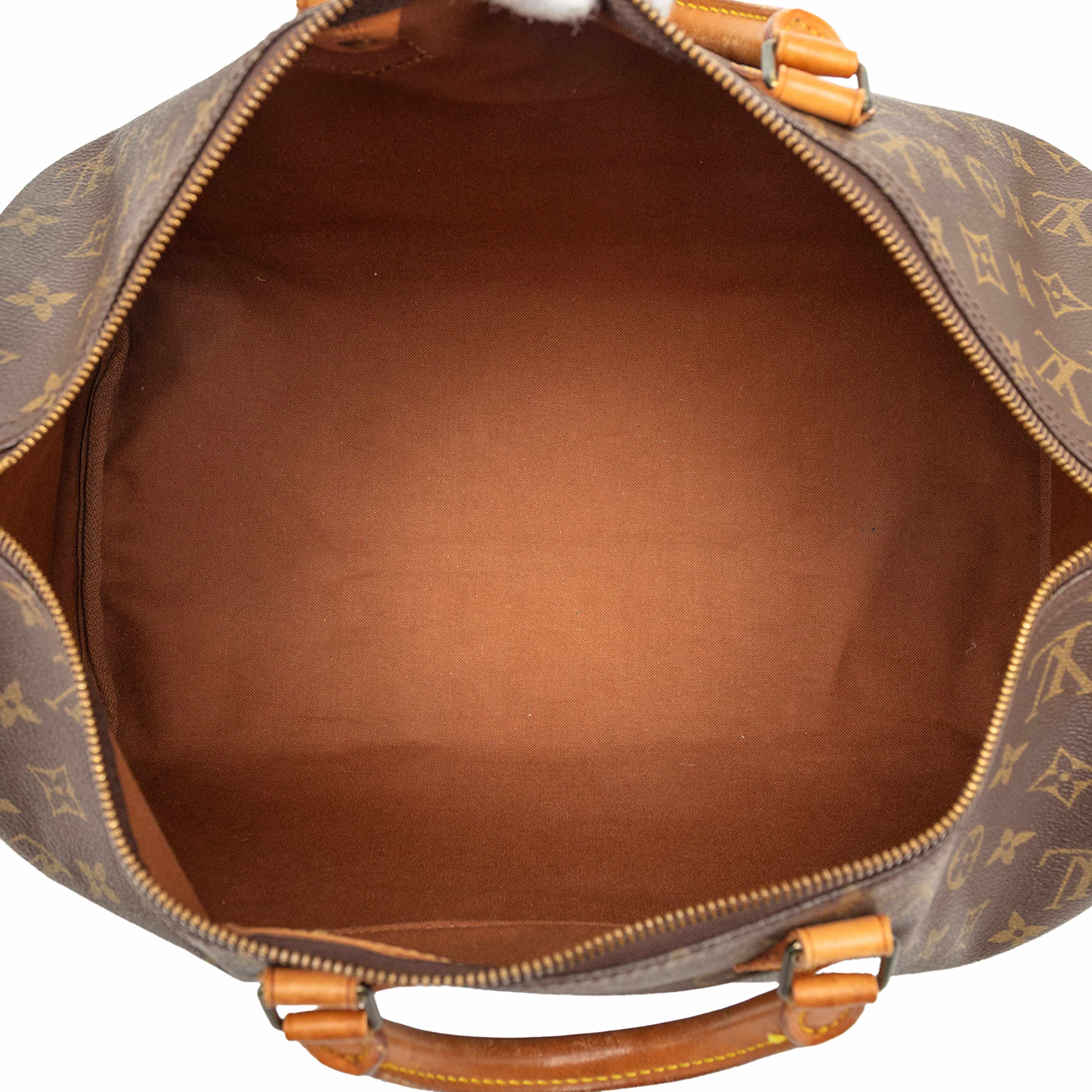 Louis Vuitton Monogram Speedy 40, från Luxclusif, i färgen brown. Klicka för att öppna bilden i stort format