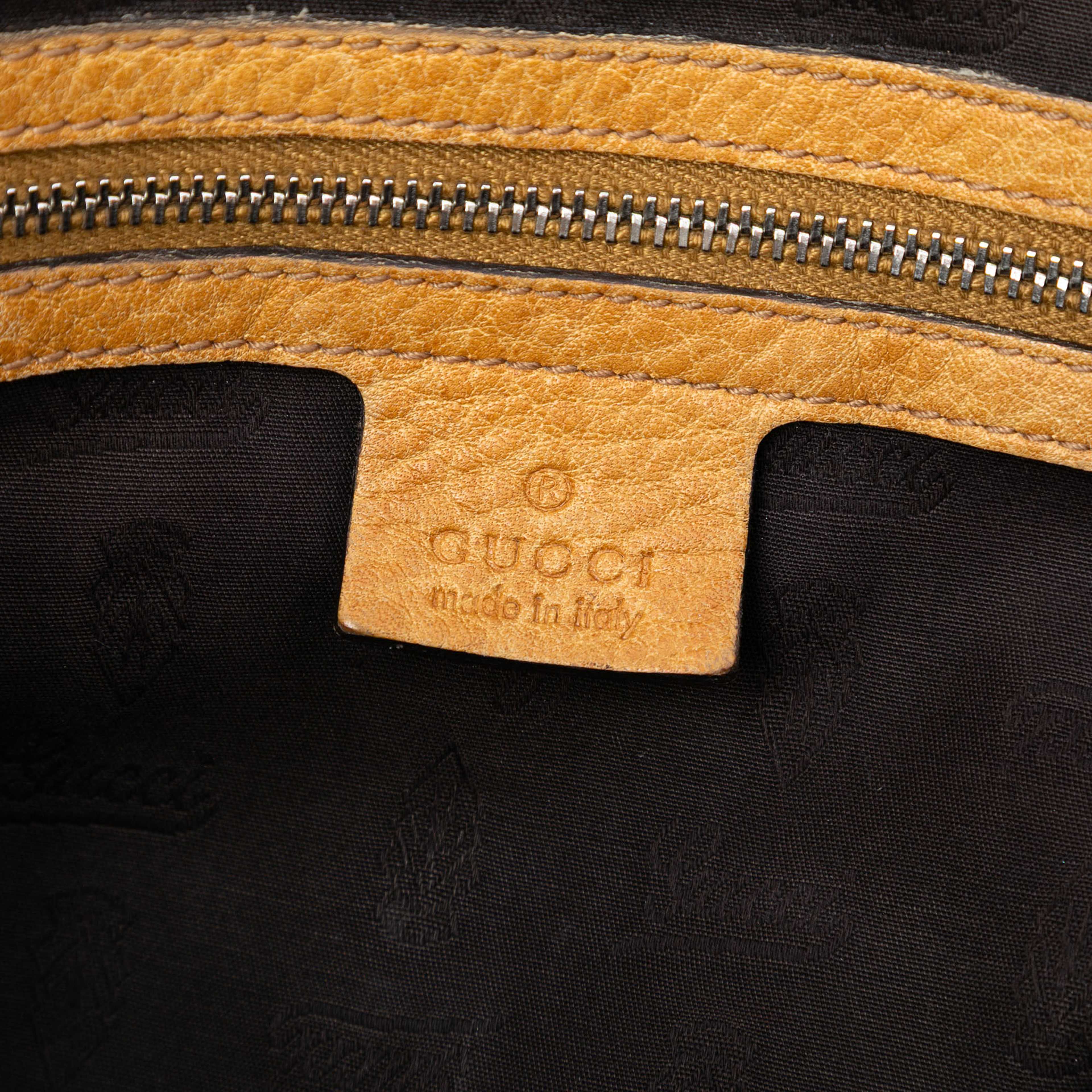 Gucci Gg Canvas Bamboo Libeccio Tote, från Luxclusif, i färgen beige. Klicka för att öppna bilden i stort format