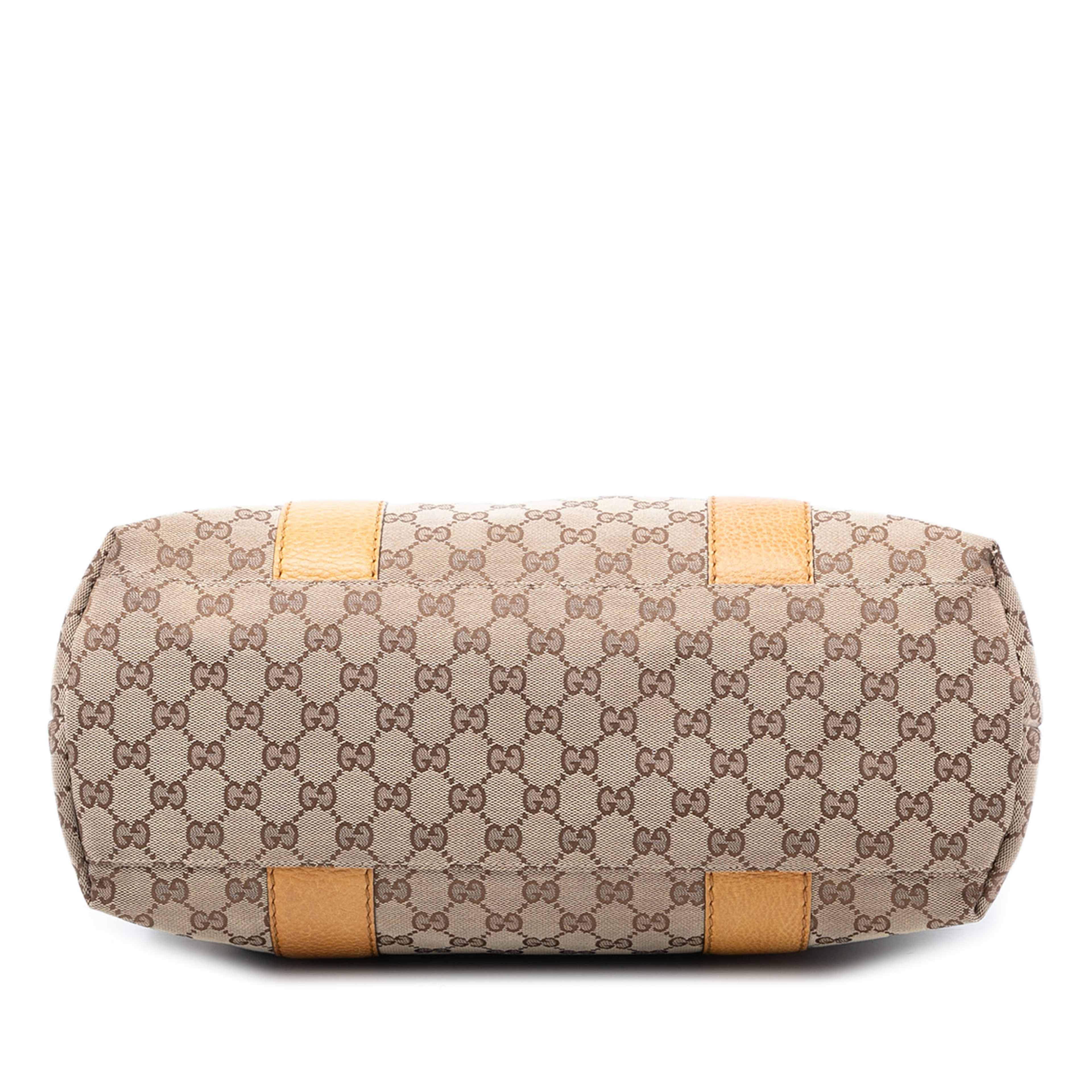 Gucci Gg Canvas Bamboo Libeccio Tote, från Luxclusif, i färgen beige. Klicka för att öppna bilden i stort format