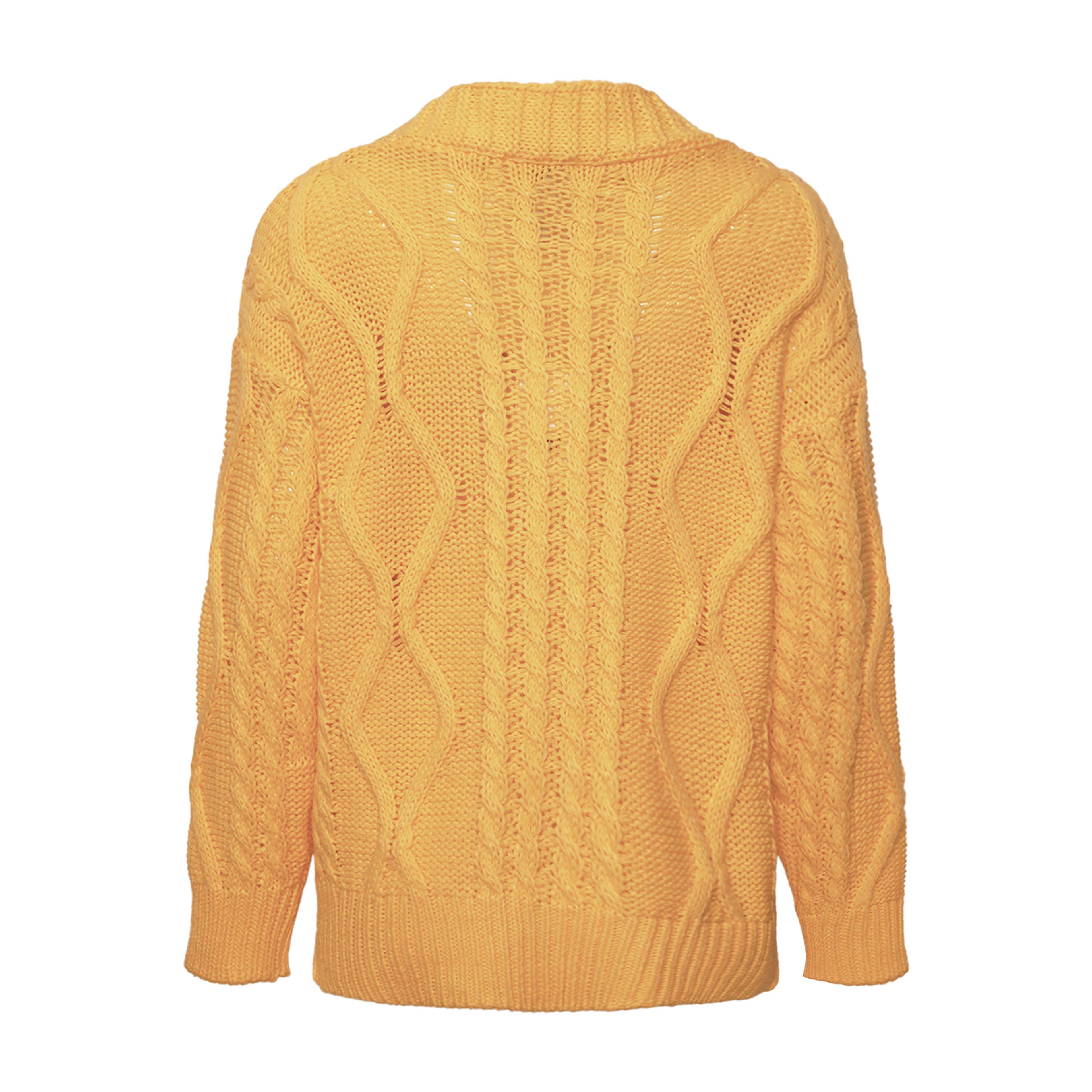 Carla, Long Cardigan Knit - Sun Yellow