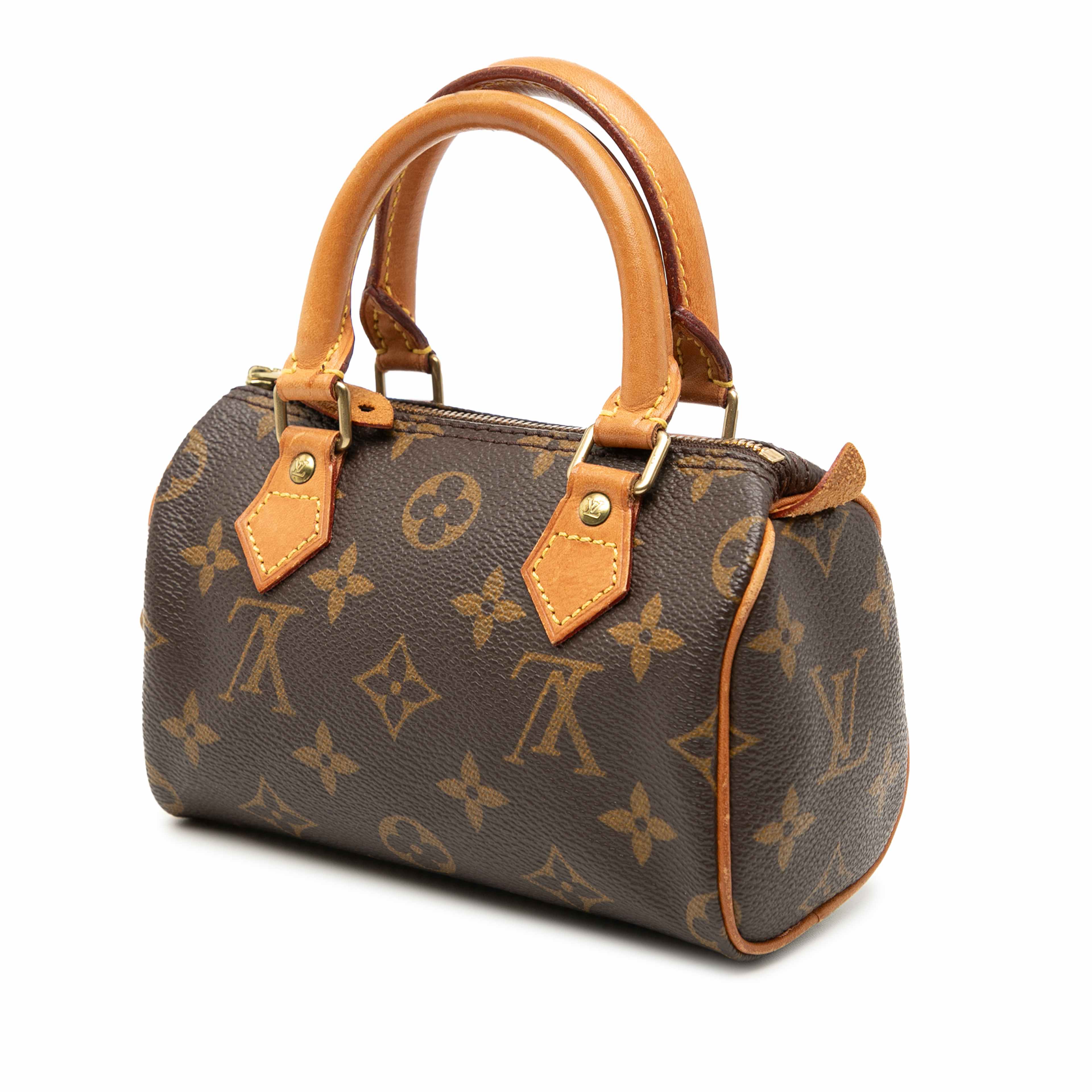 Louis Vuitton Monogram Mini Speedy Hl, från Luxclusif, i färgen brown. Klicka för att öppna bilden i stort format