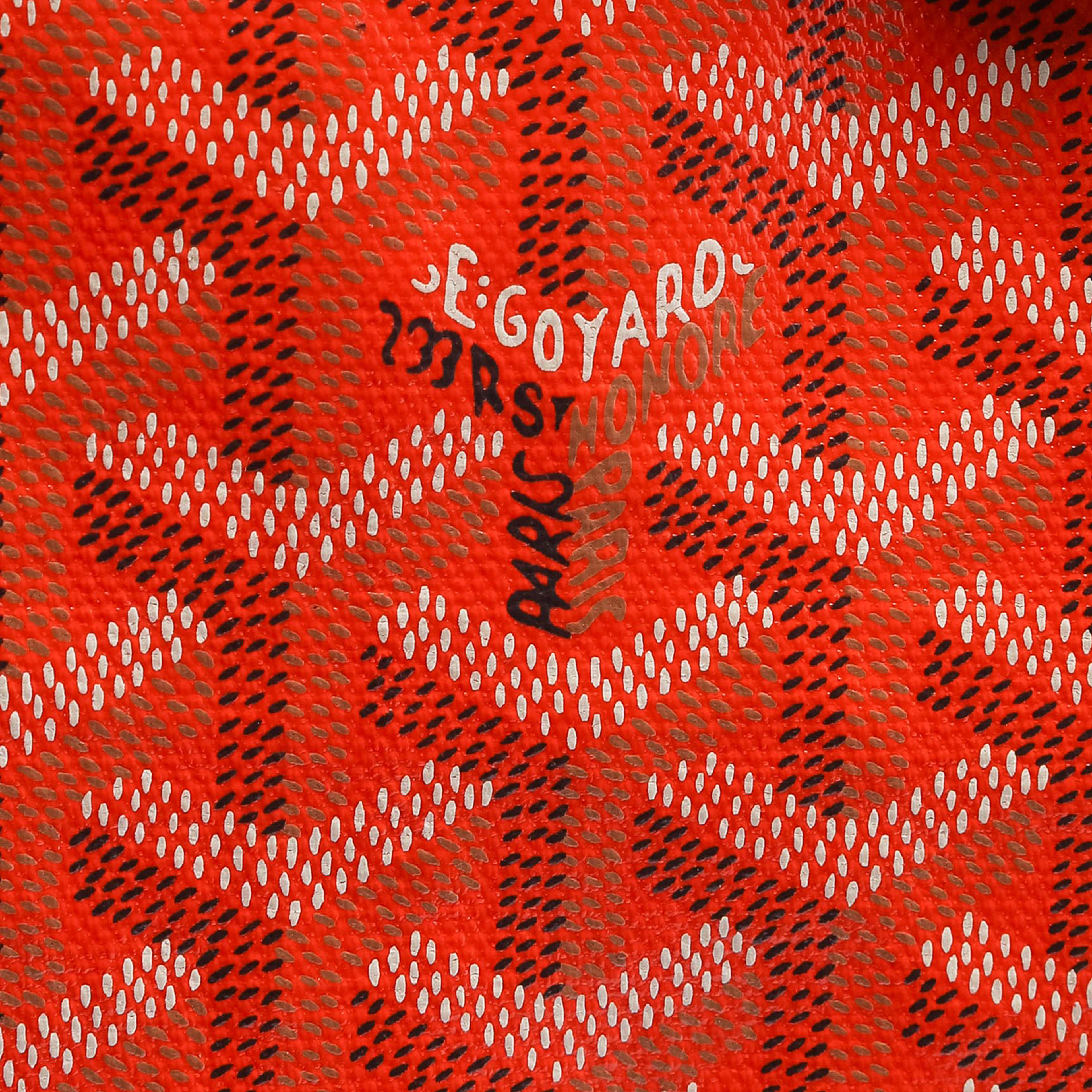 Goyard Goyardine Saint Louis Pm, från Luxclusif, i färgen orange. Klicka för att öppna bilden i stort format
