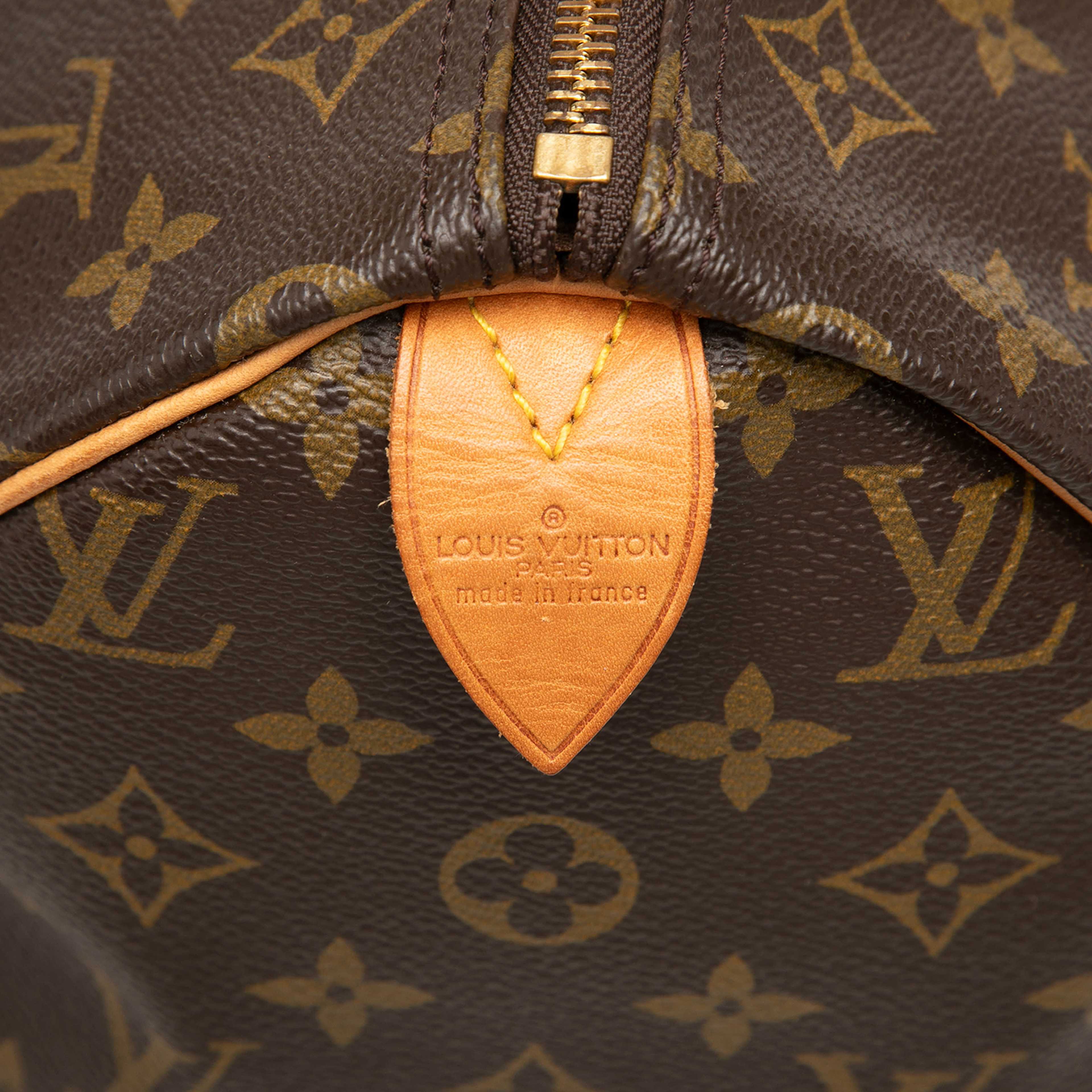 Louis Vuitton Monogram Speedy 30, från Luxclusif, i färgen brun. Klicka för att öppna bilden i stort format