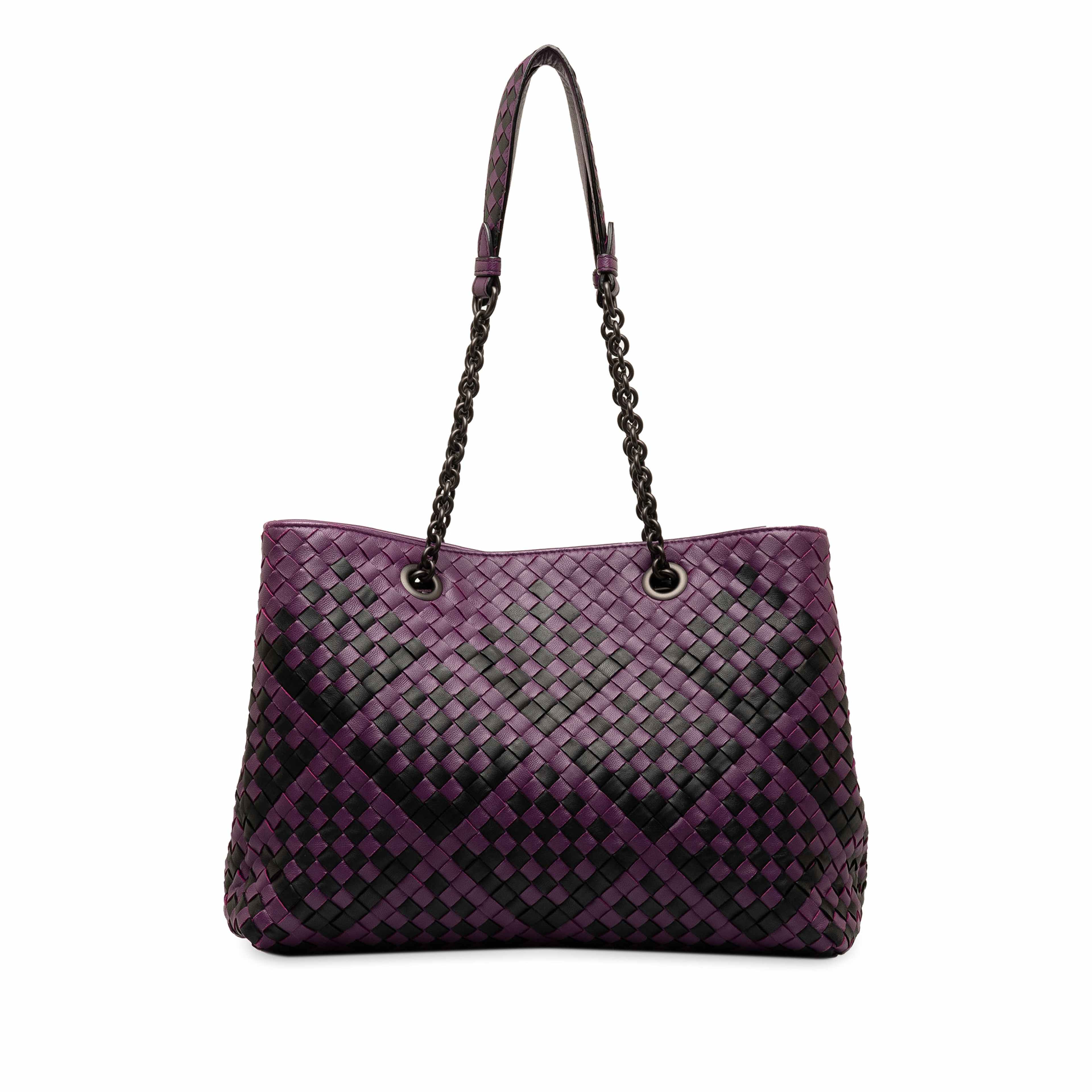 Bottega Veneta Medium Intrecciato Double Chain Tote
