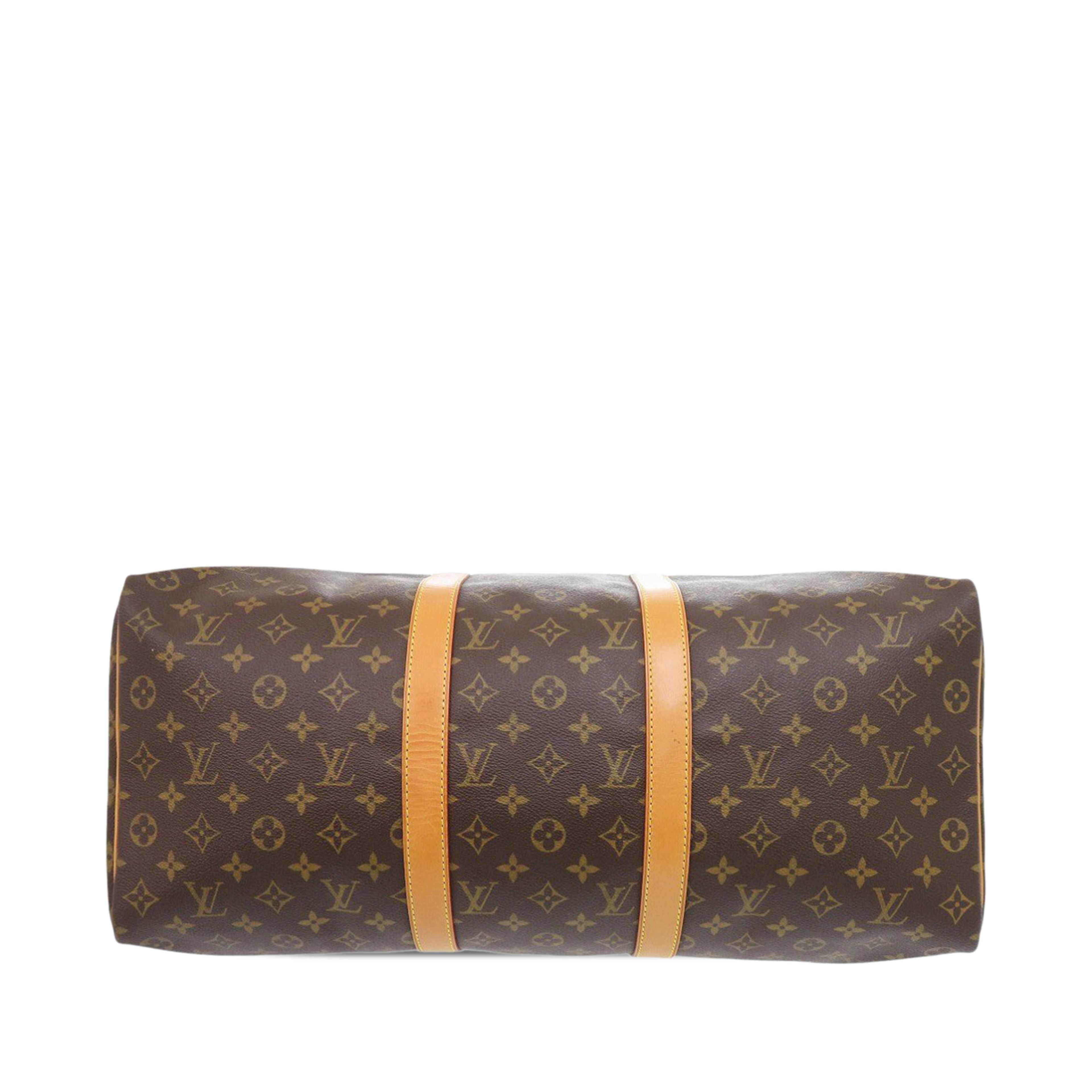 Louis Vuitton Monogram Keepall 50, från Luxclusif, i färgen brown. Klicka för att öppna bilden i stort format