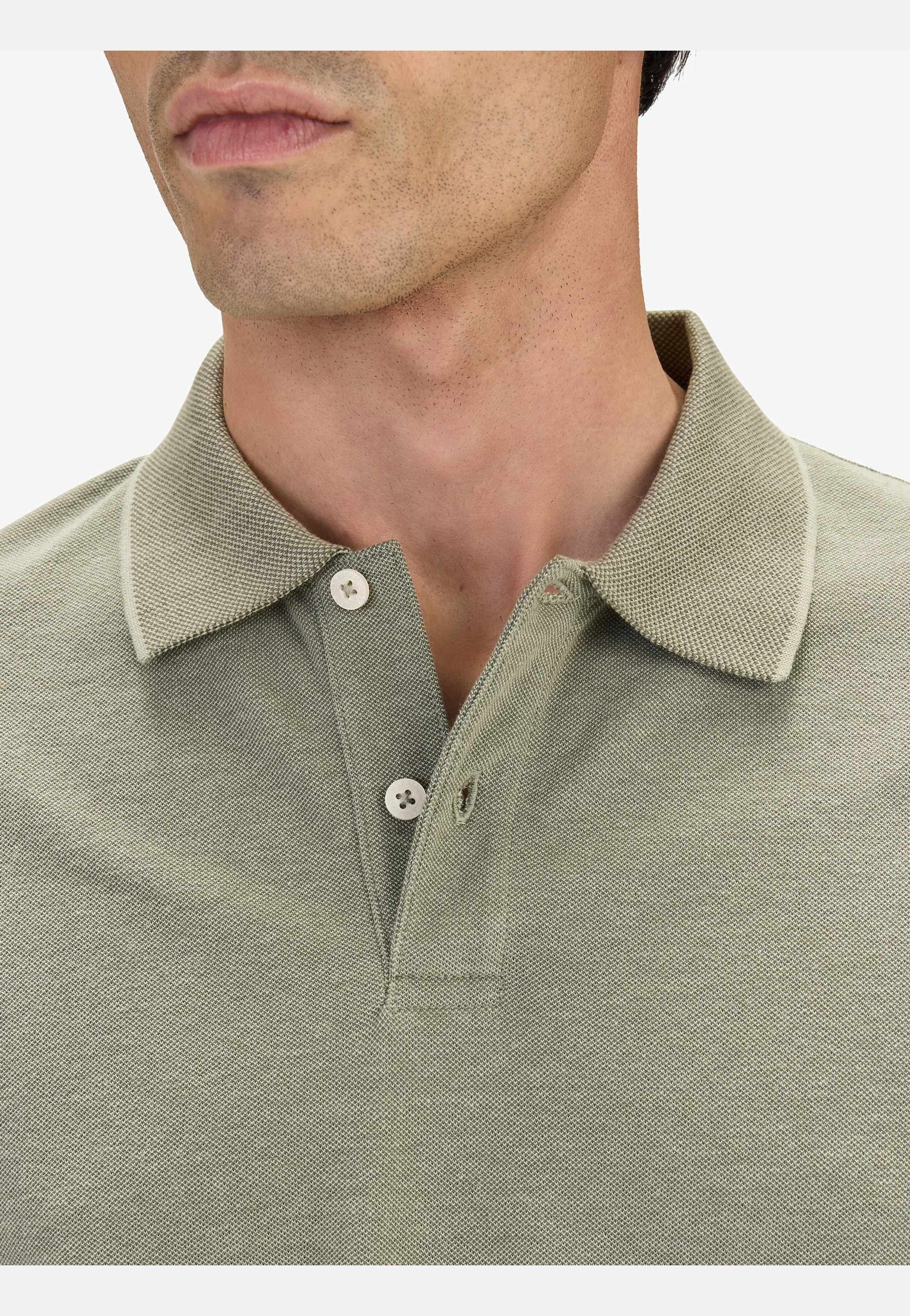 Cotton S/s Jersey Polo (ove), från John Henric, i färgen green. Klicka för att öppna bilden i stort format