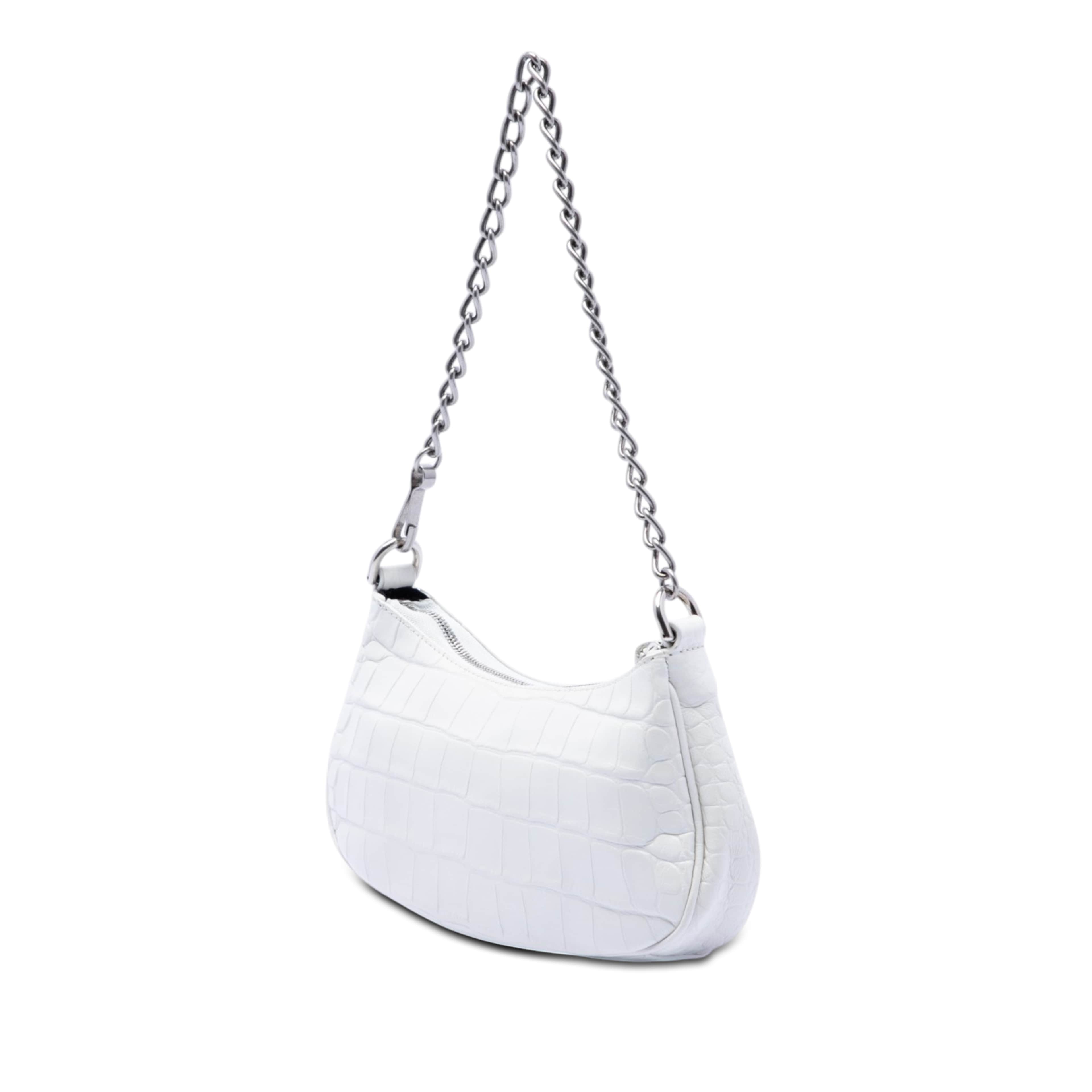 Balenciaga Mini Embossed Leather Motocross Le Cagole, från Luxclusif, i färgen vit. Klicka för att öppna bilden i stort format