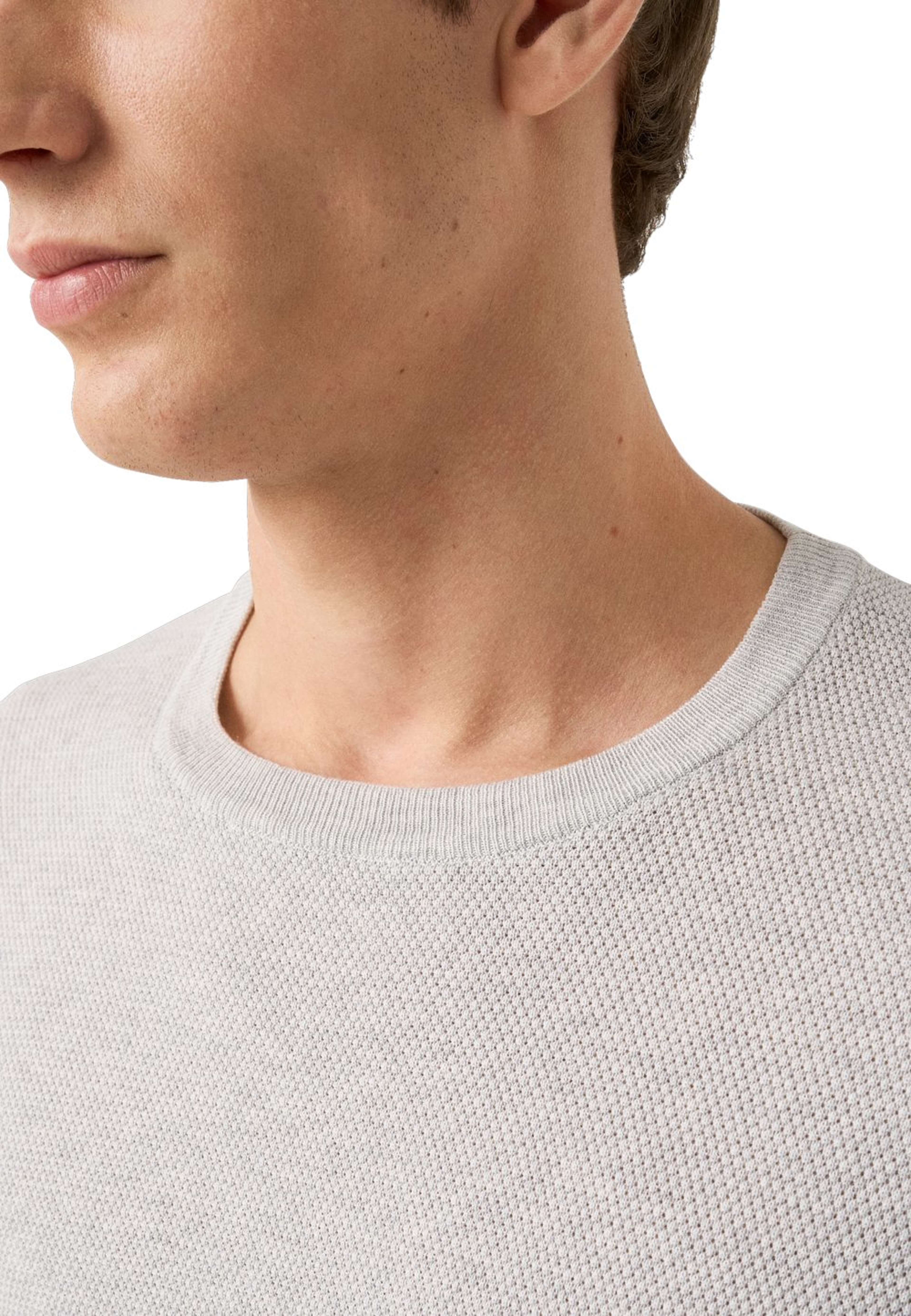 T-shirt Med Strukturerad Crew Neck