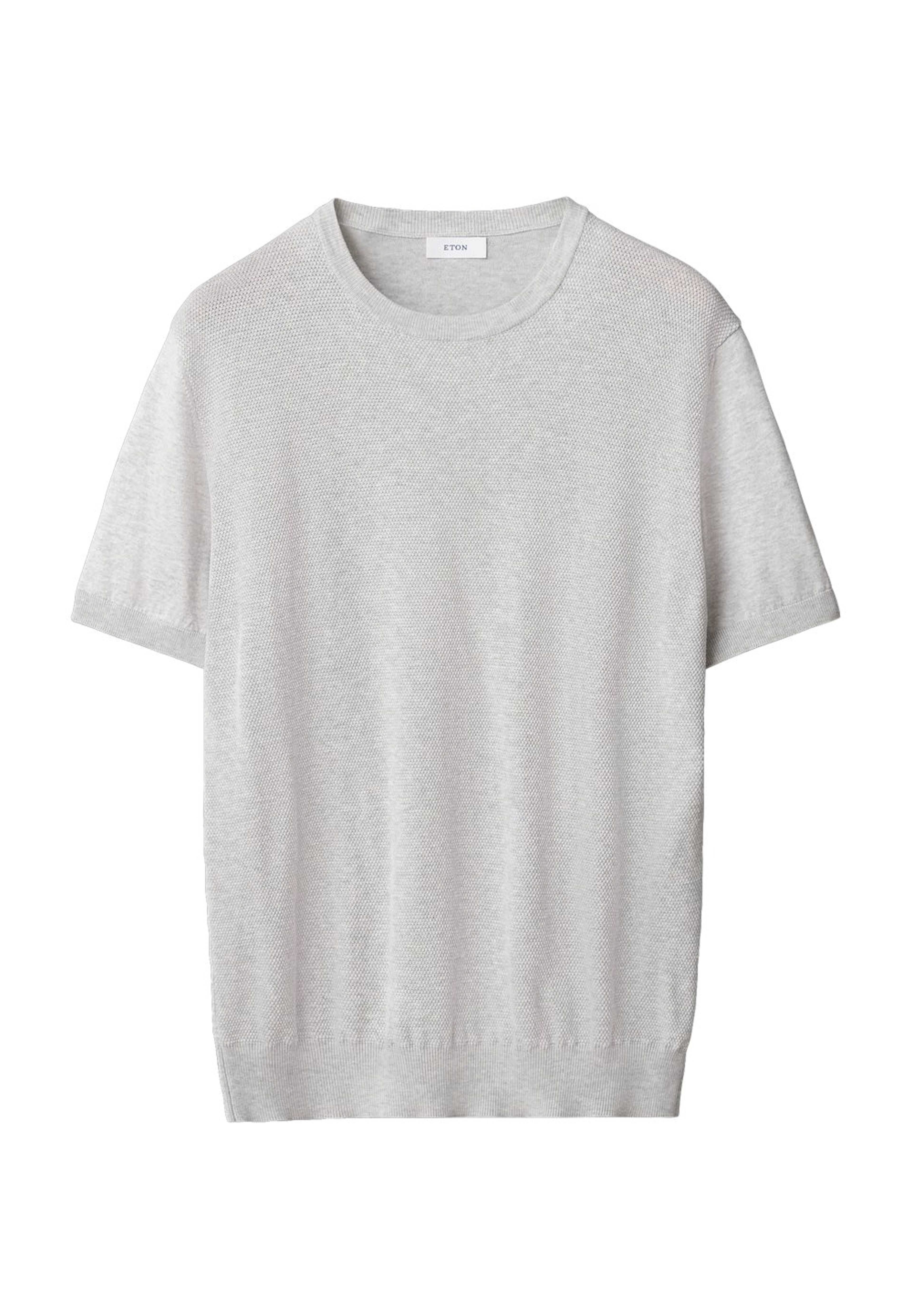 T-shirt Med Strukturerad Crew Neck