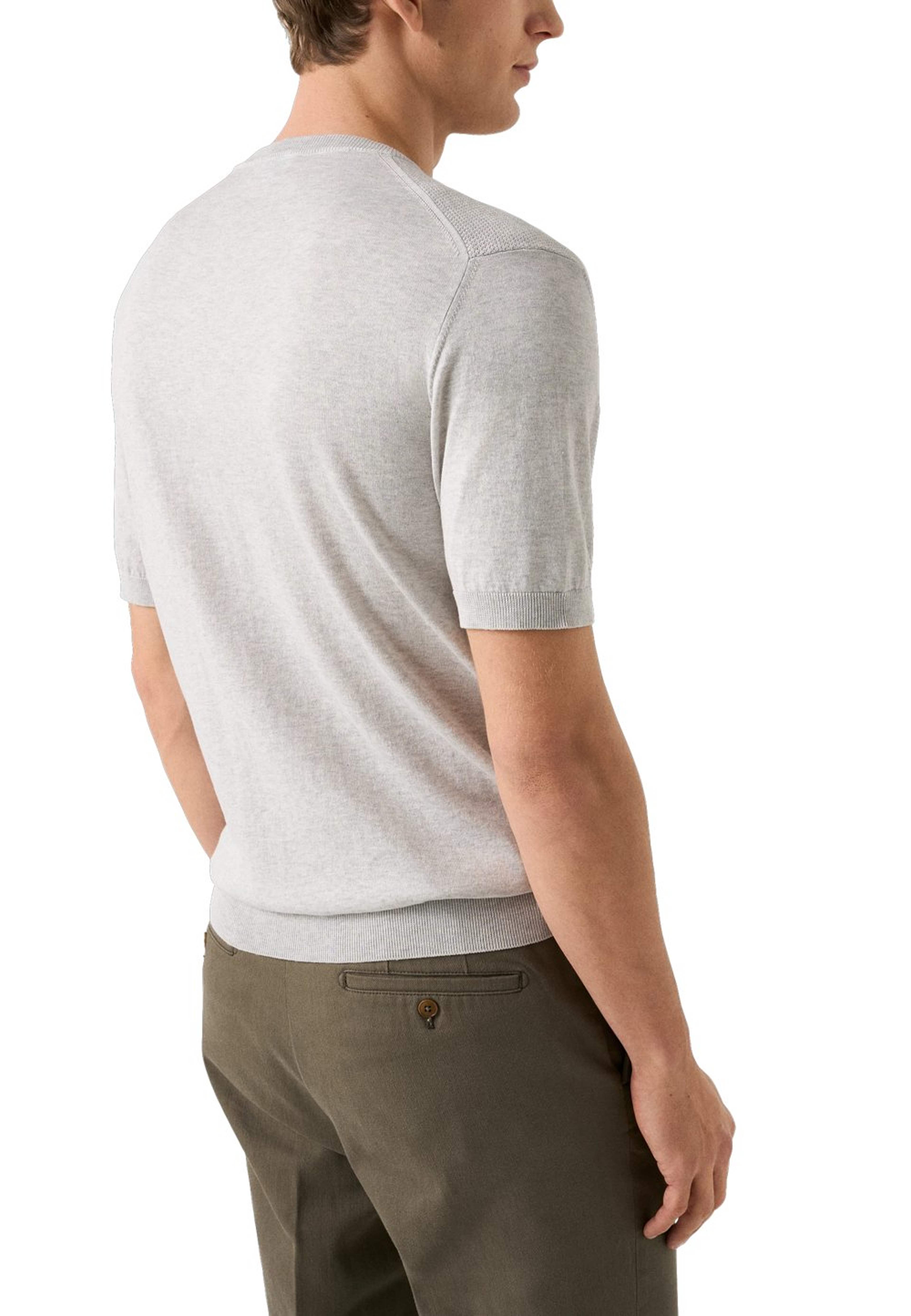 T-shirt Med Strukturerad Crew Neck