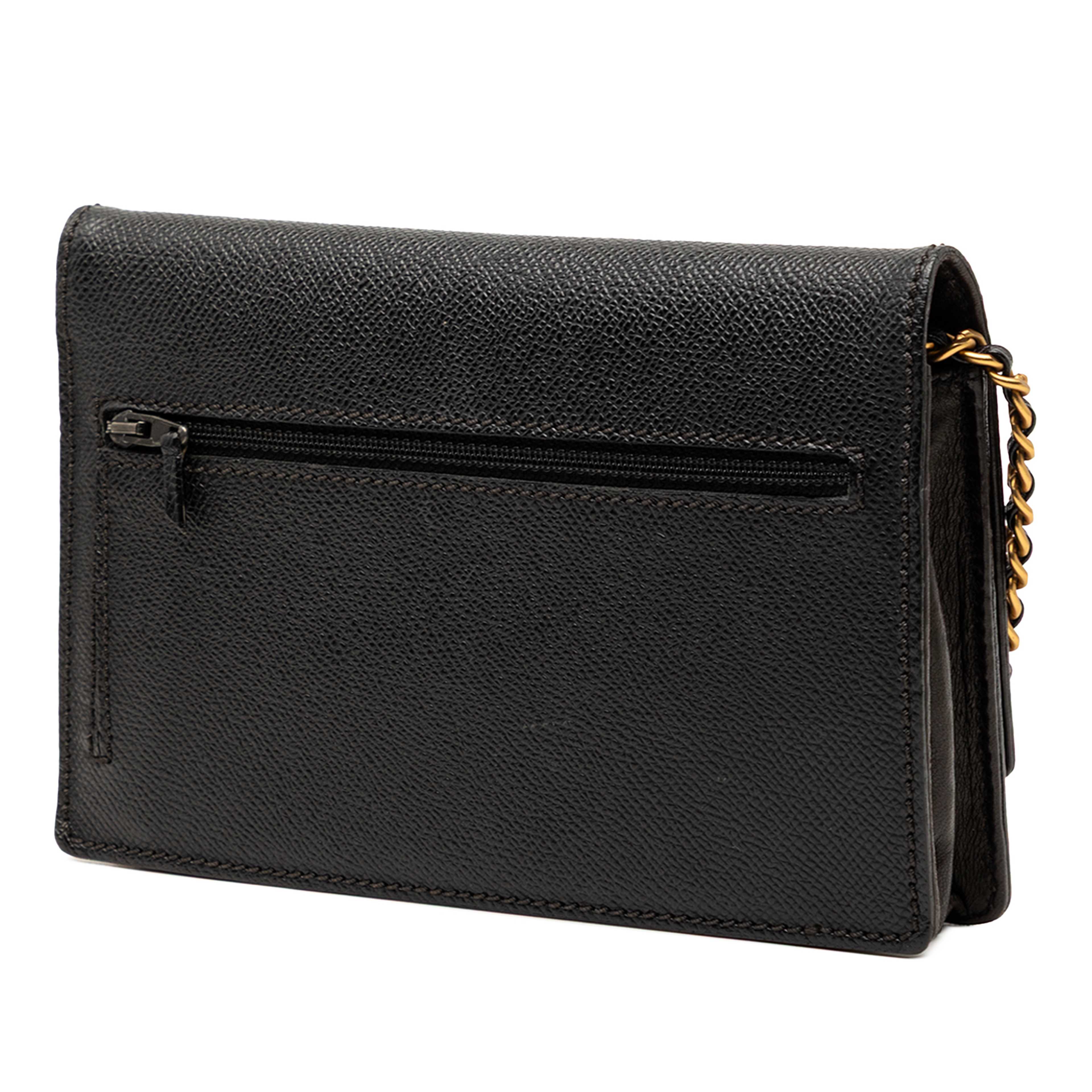 Chanel Cc Grained Calfskin Wallet On Chain, från Luxclusif, i färgen black. Klicka för att öppna bilden i stort format