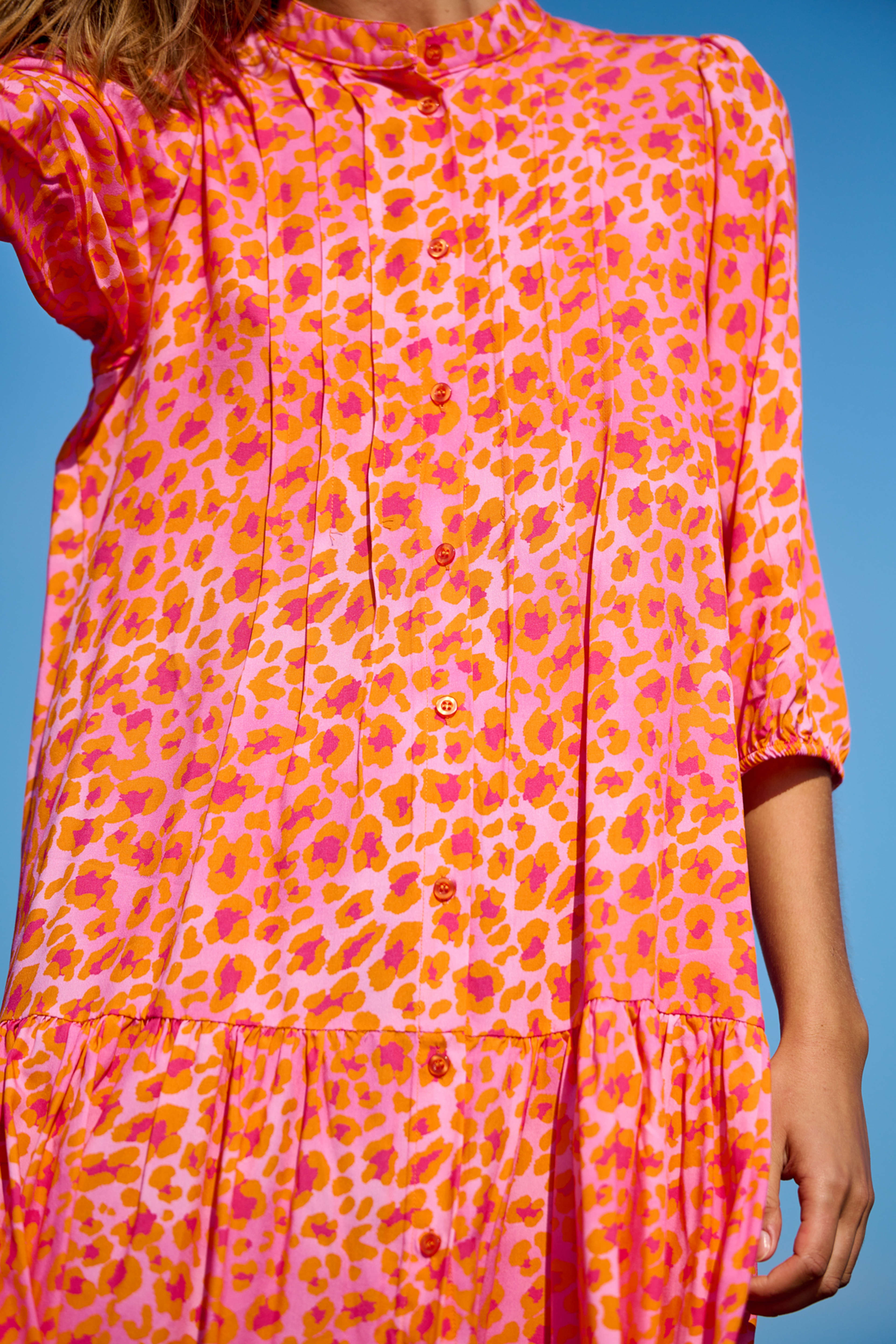 Imogene Sh. Dress - Orange Mix
