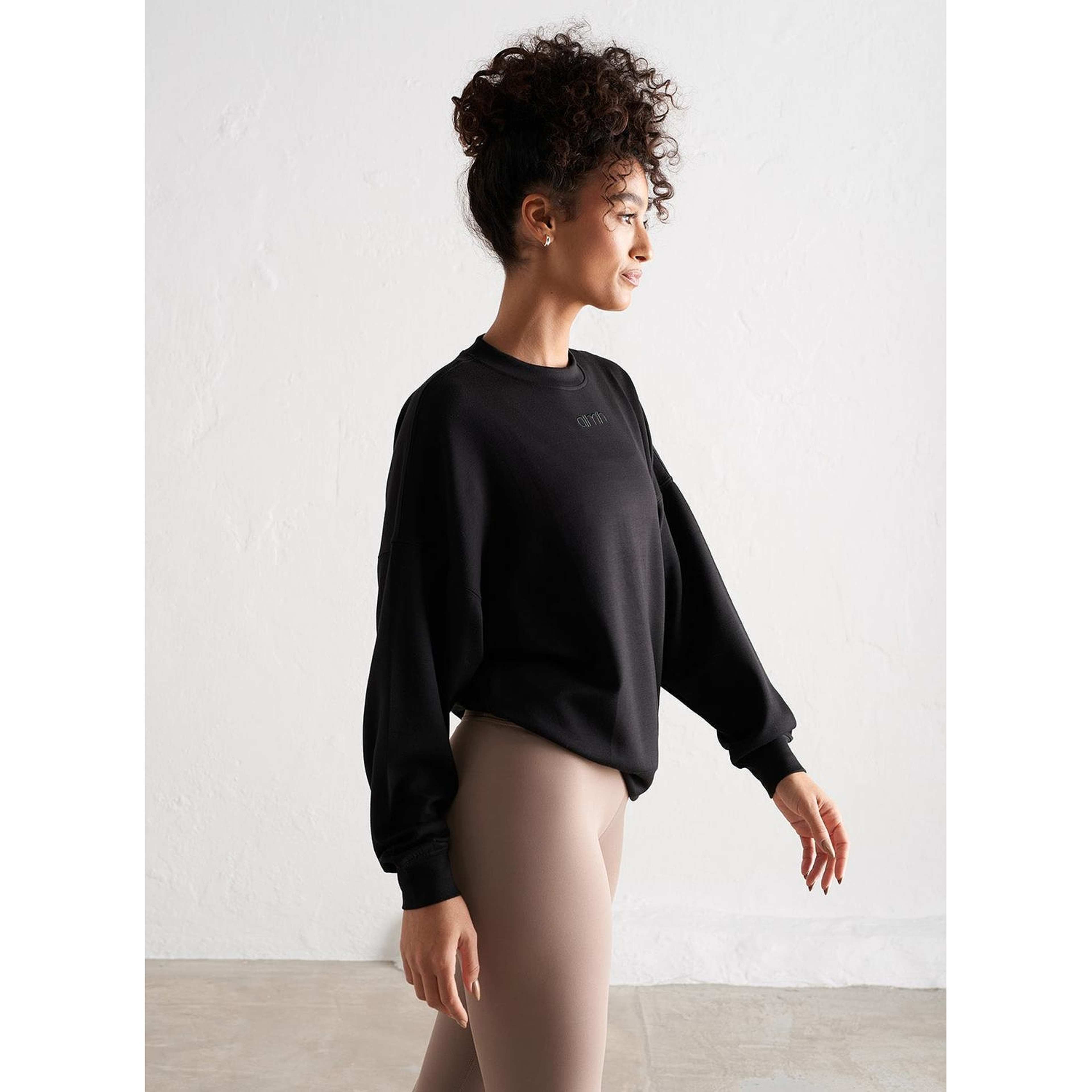 Black Comfy Modal Sweatshirt