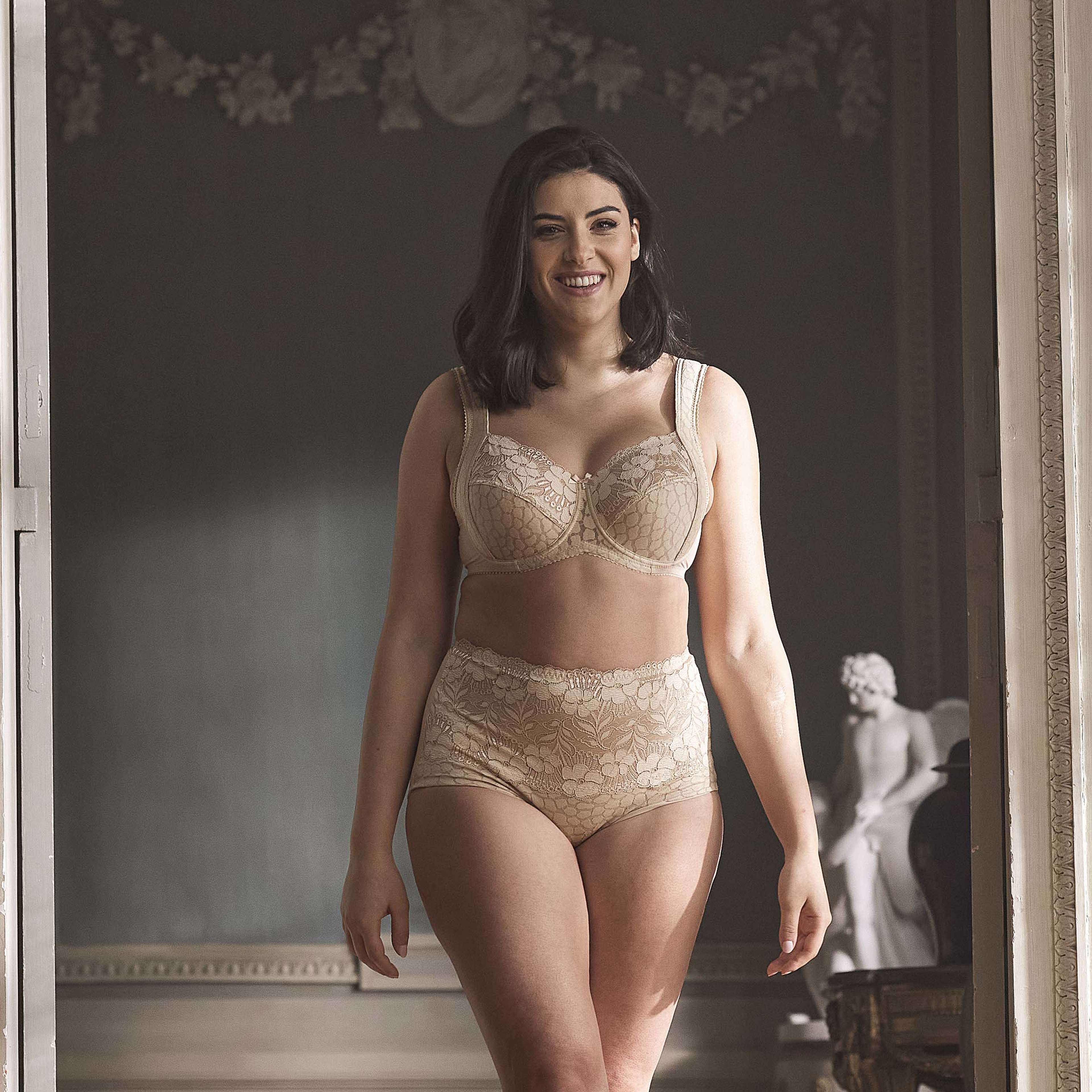 Jacquard And Lace Bh Med Bygel