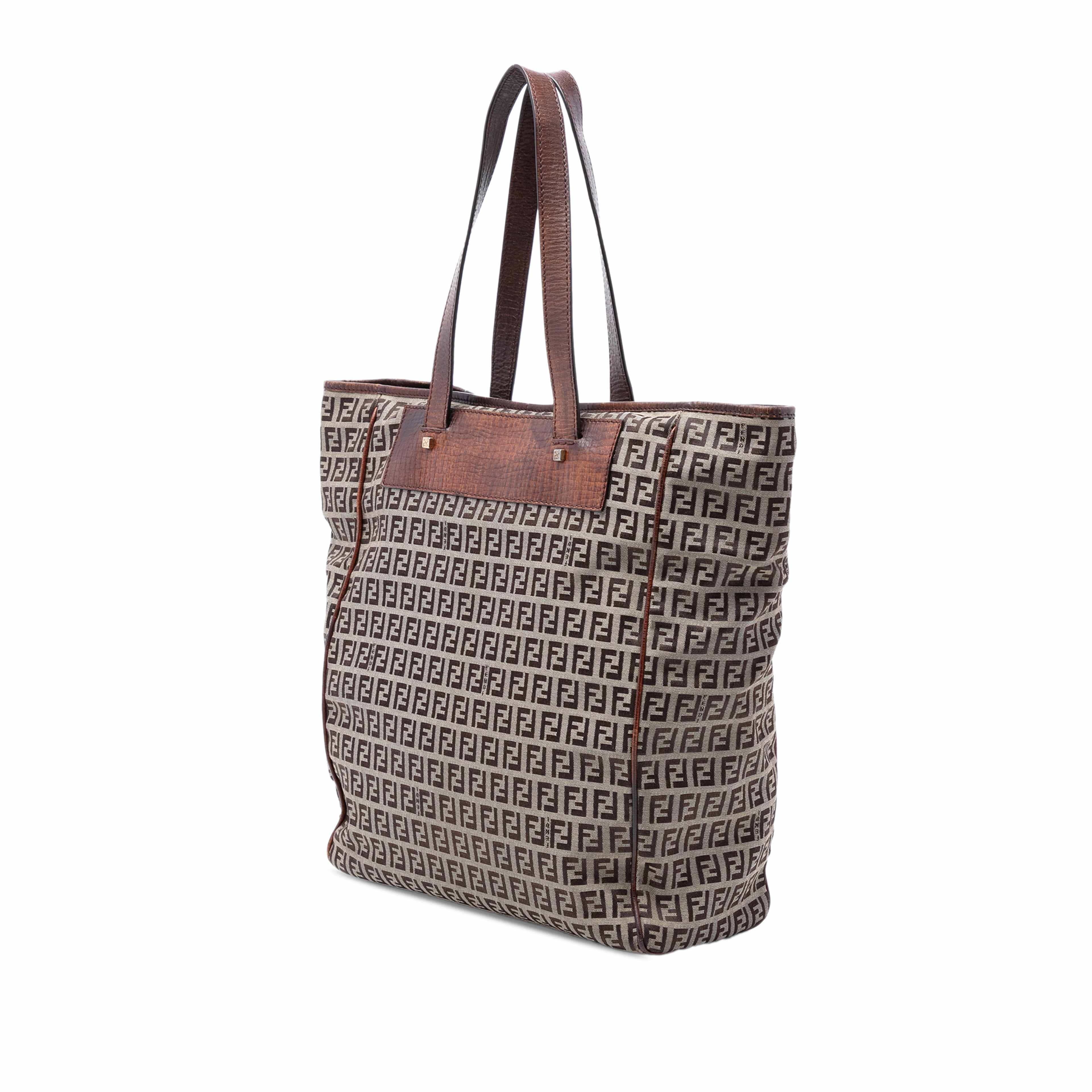 Fendi Zucchino Canvas Tote, från Luxclusif, i färgen beige. Klicka för att öppna bilden i stort format