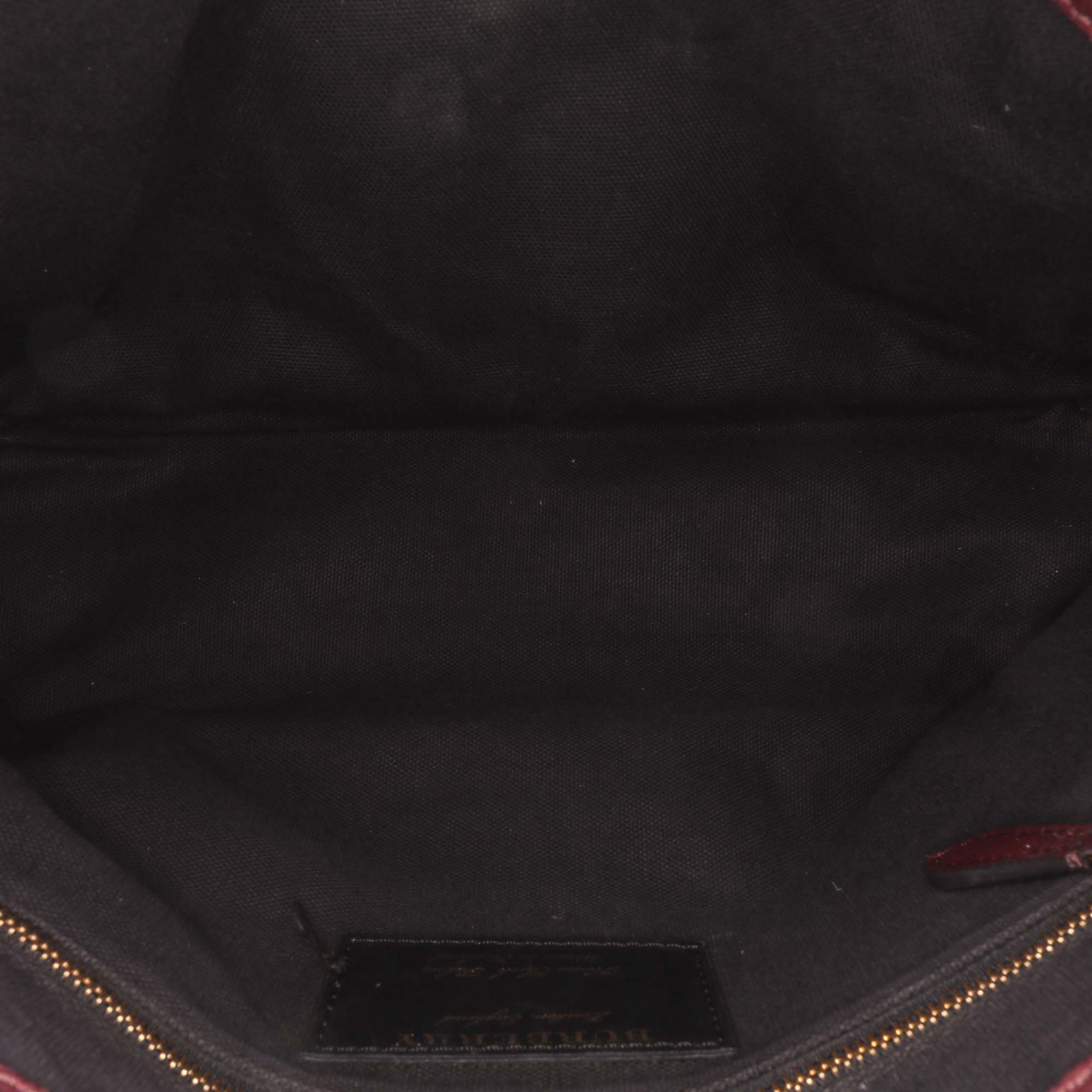 Burberry Medium Leather And House Check Banner Satchel