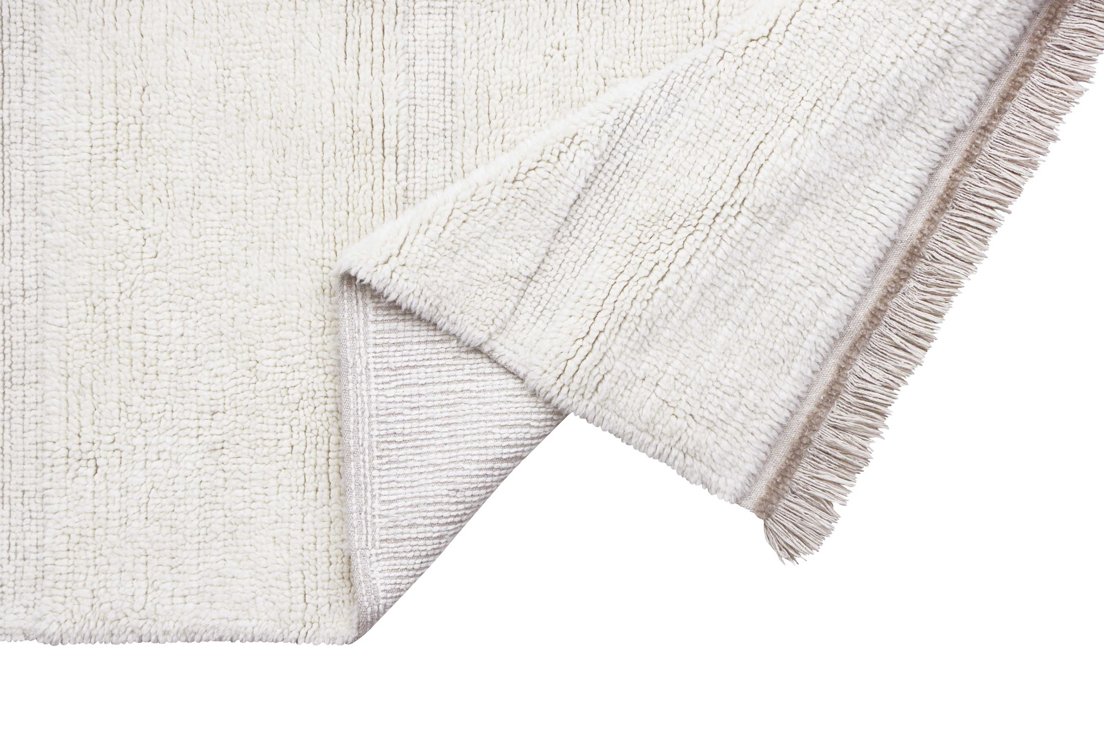 Tvättbar Ullmatta Woolable Steppe White S
