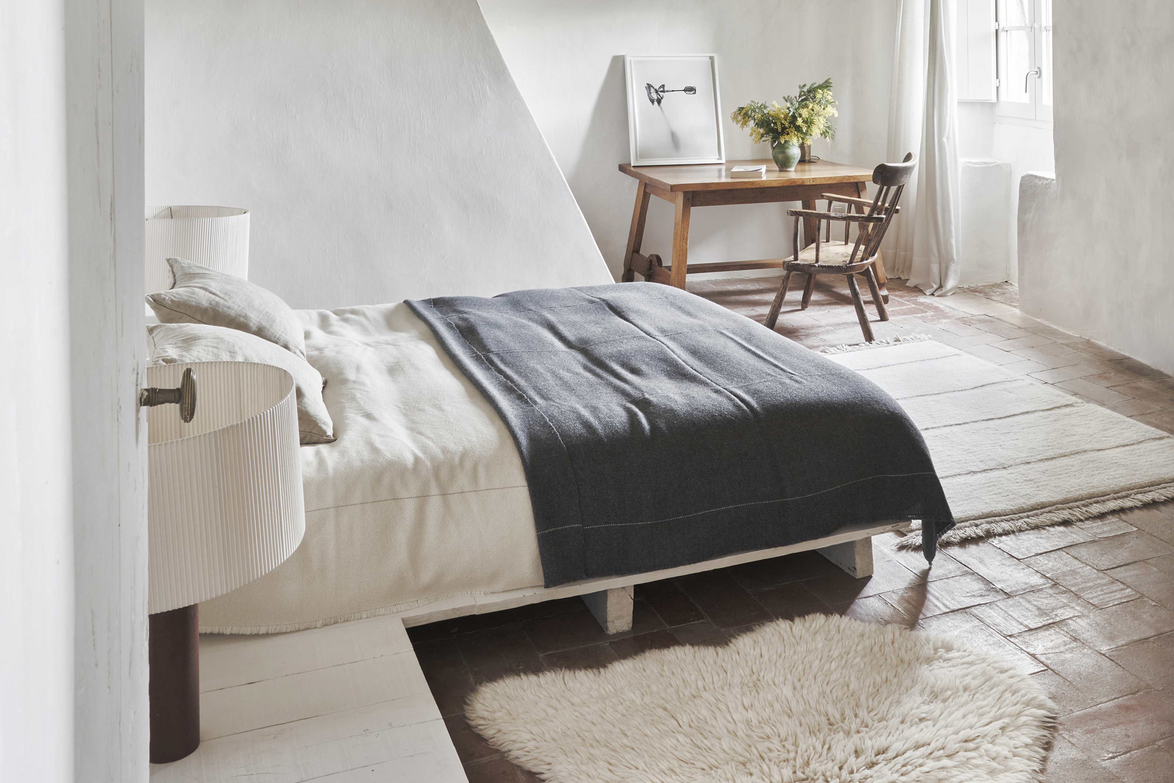 Tvättbar Ullmatta Woolable Steppe White S
